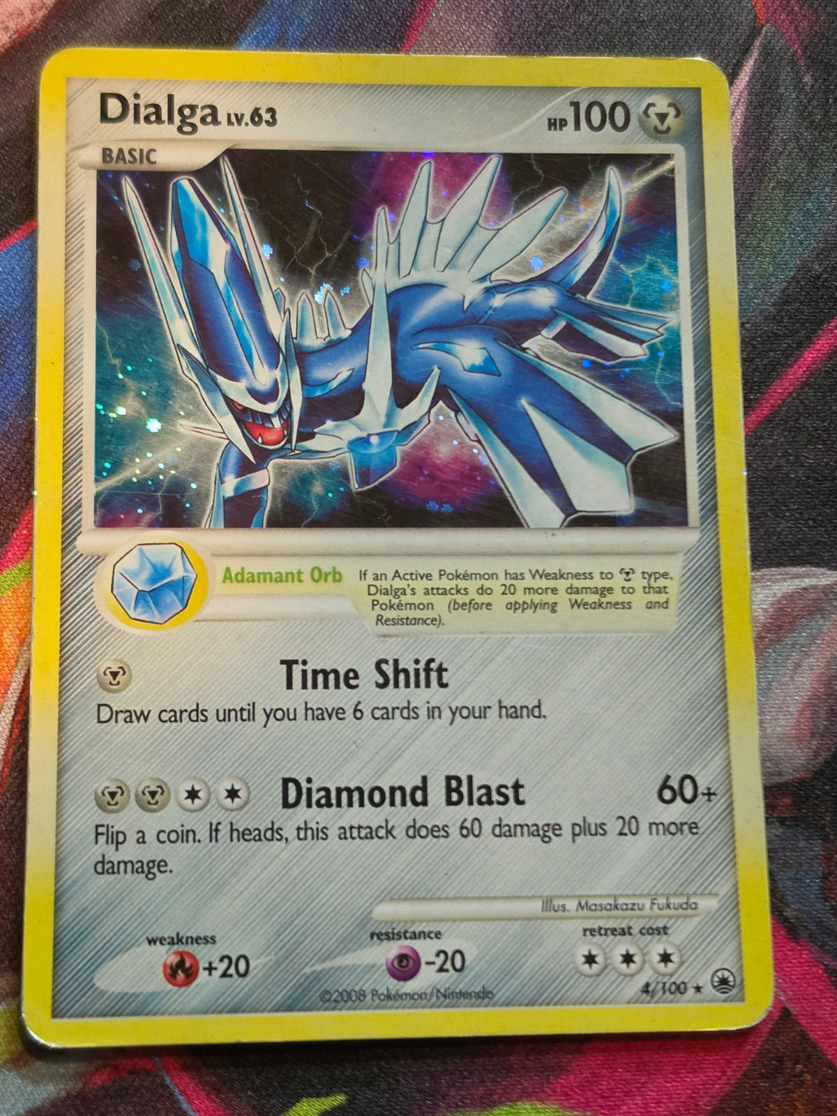 Dialga Holo Rare Majestic Dawn 4/100 MP Pokemon
