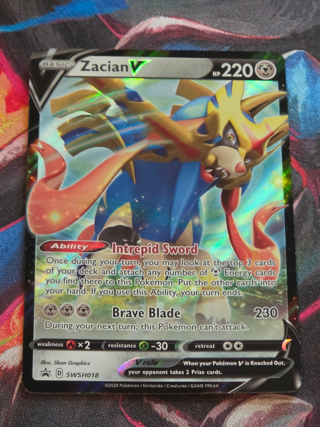 Zacian V - SWSH018 - SWSH: Sword & Shield Promo Cards - Promo - NM Pokemon