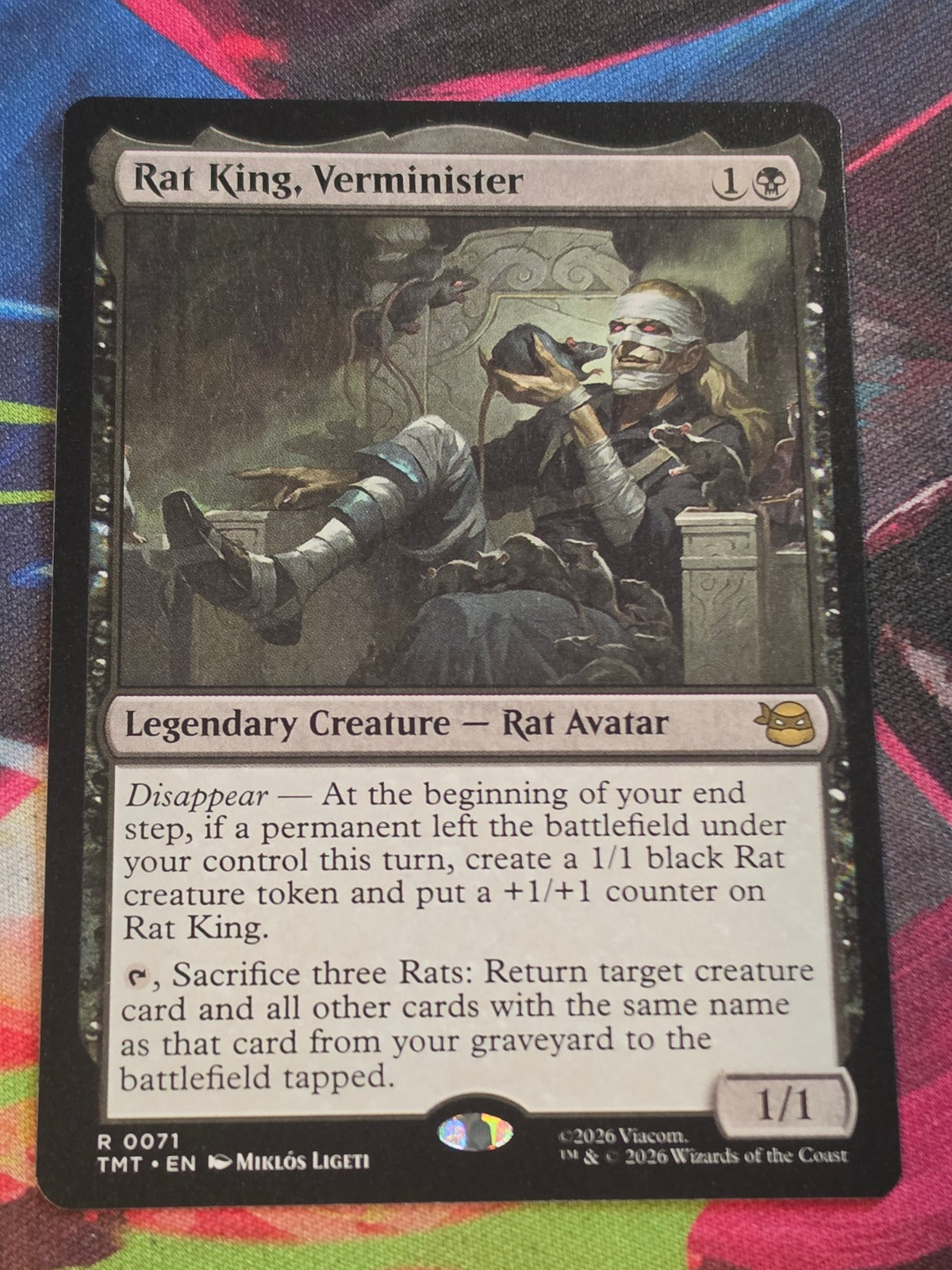 Rat King, Verminister - 71 - Teenage Mutant Ninja Turtles - R - NM MTG