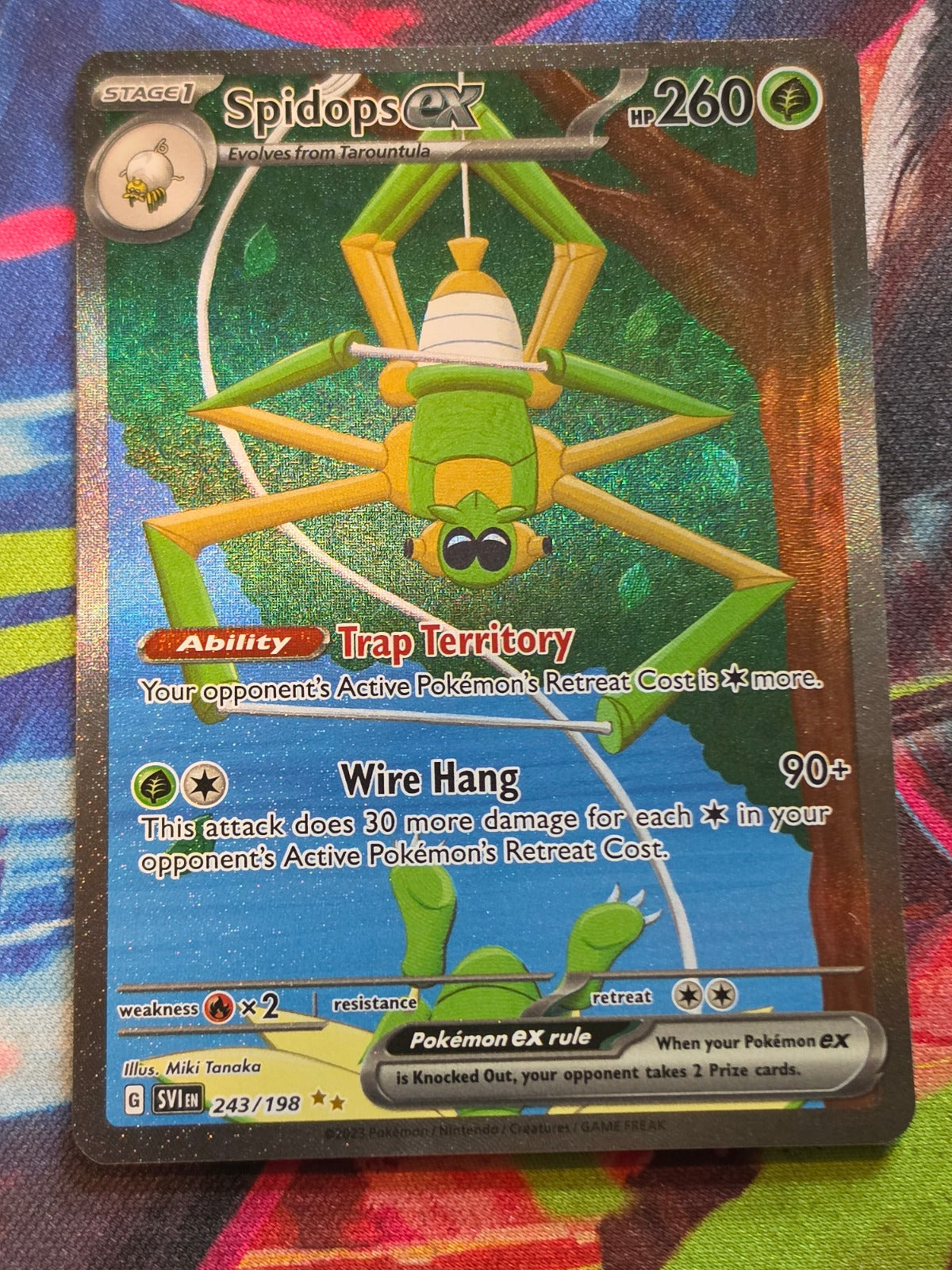 Spidops ex Special Illustration Rare SV01: Scarlet & Violet Base Set 243/198 NM Pokemon