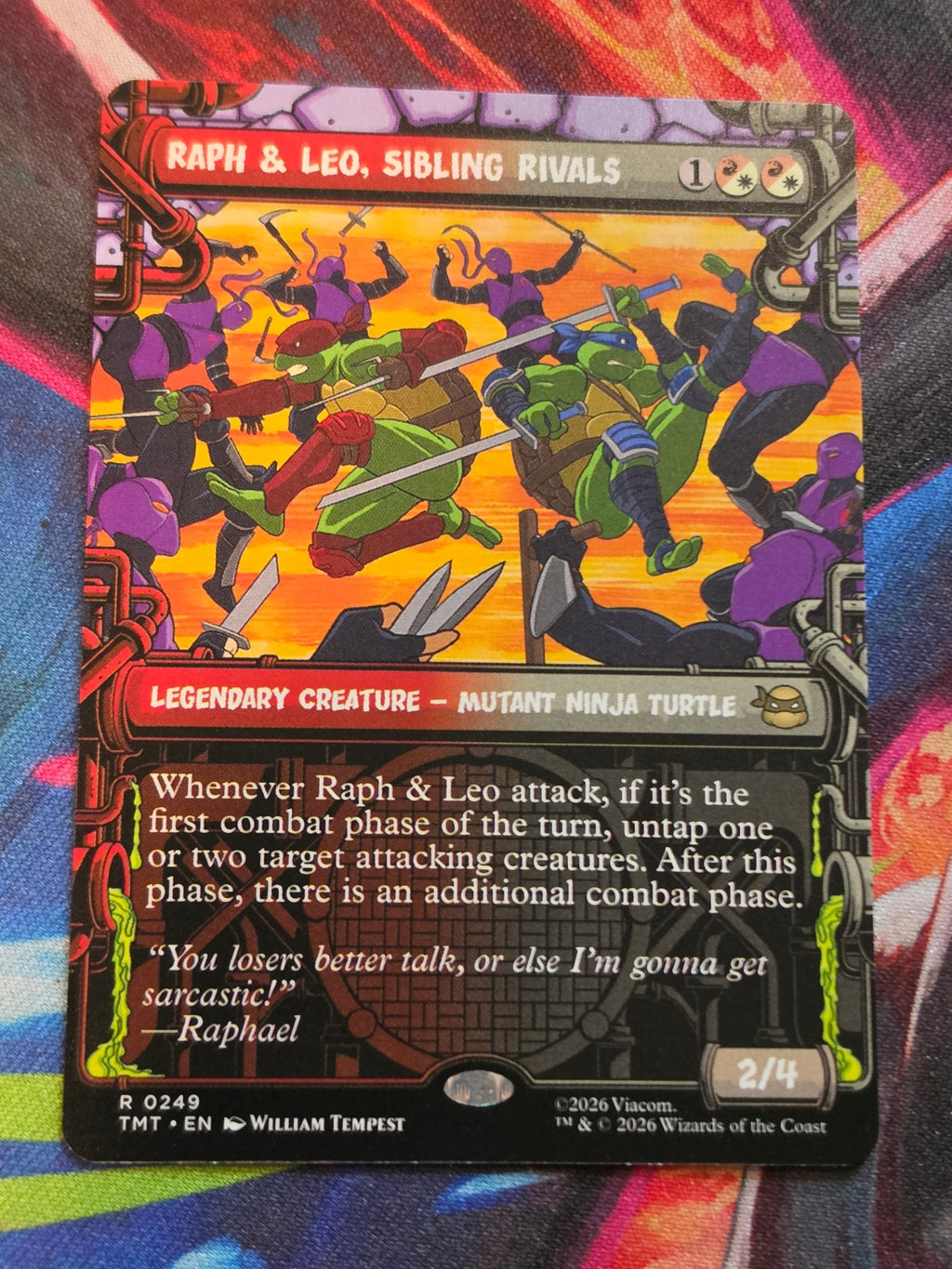 Raph & Leo, Sibling Rivals (Showcase) - 249 - Teenage Mutant Ninja Turtles - R - NM - MTG