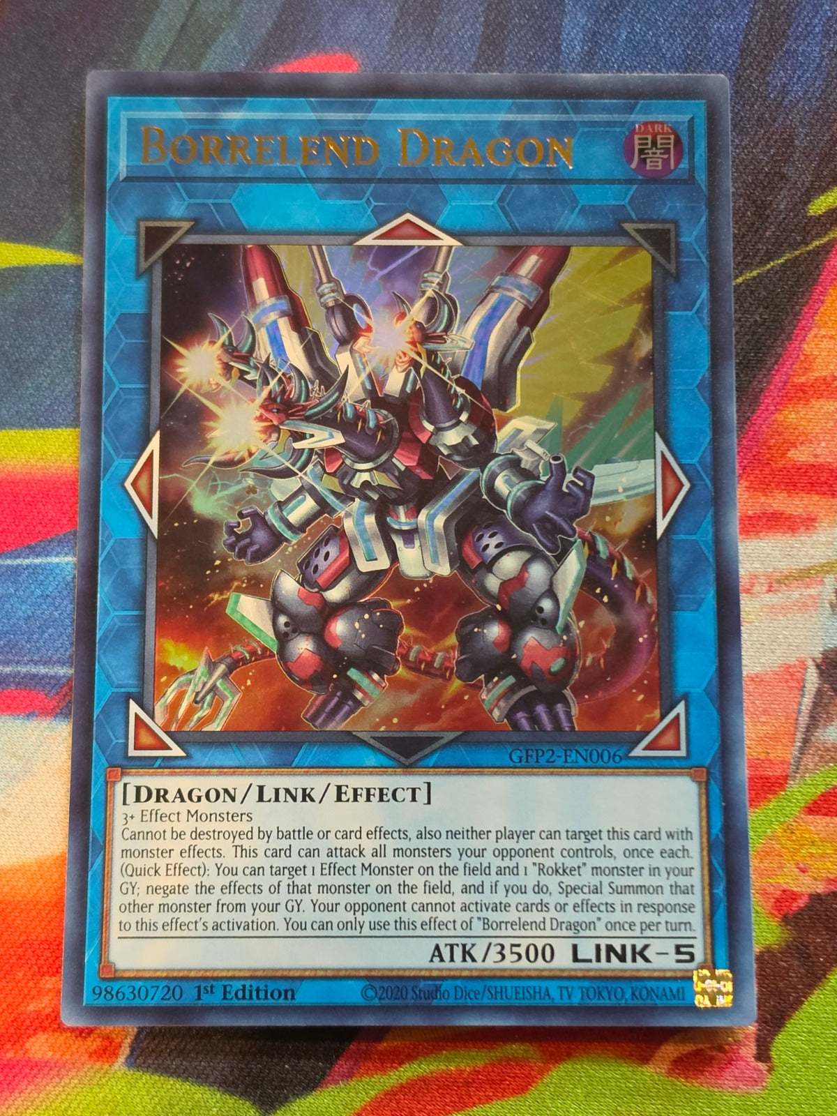 Borrelend Dragon Ultra Rare Ghosts From the Past: The 2nd Haunting GFP2-EN006 1st Edition LP Yu-Gi-Oh!