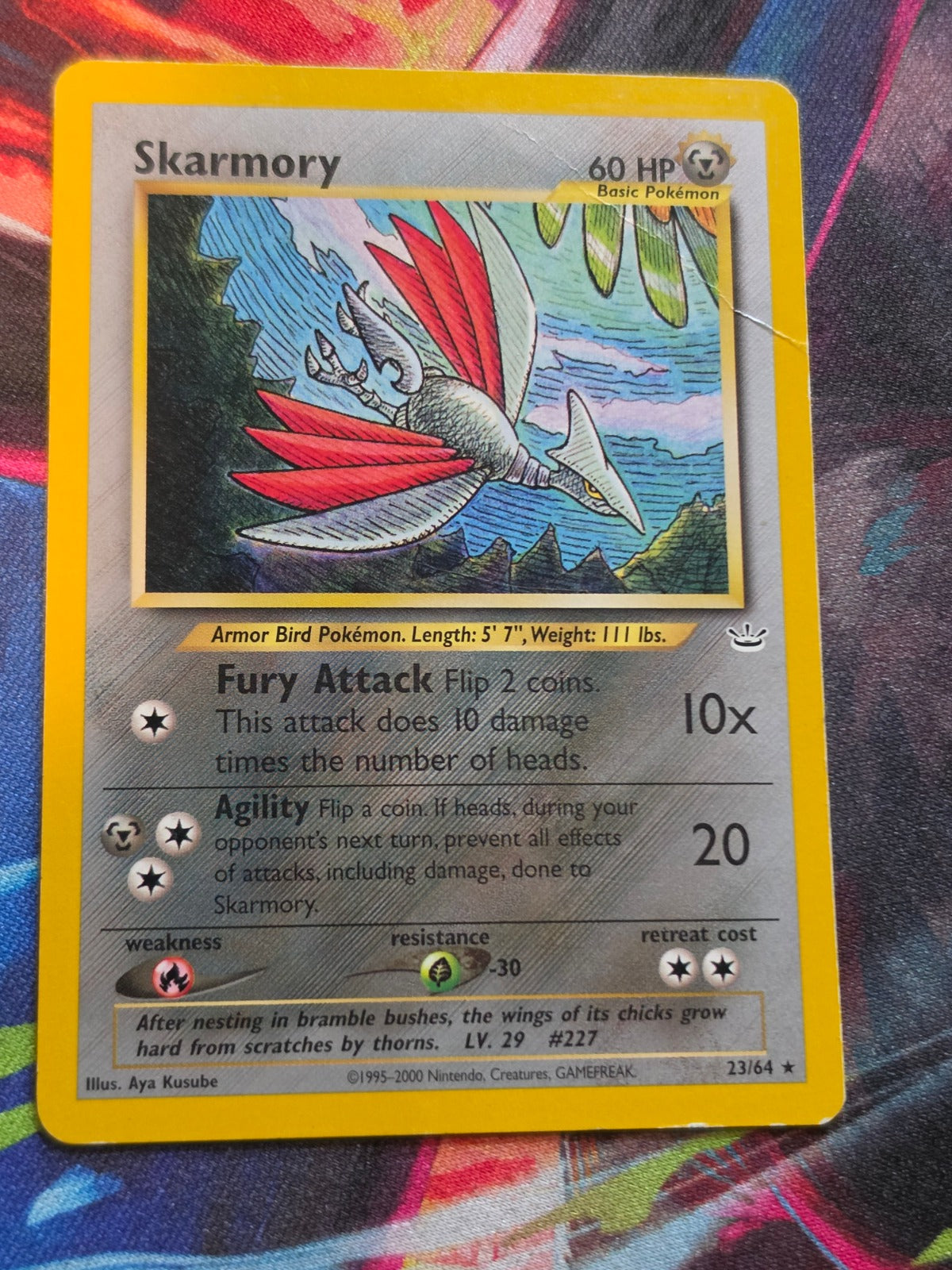 Skarmory Rare Neo Revelation 23/64 DMG Pokemon