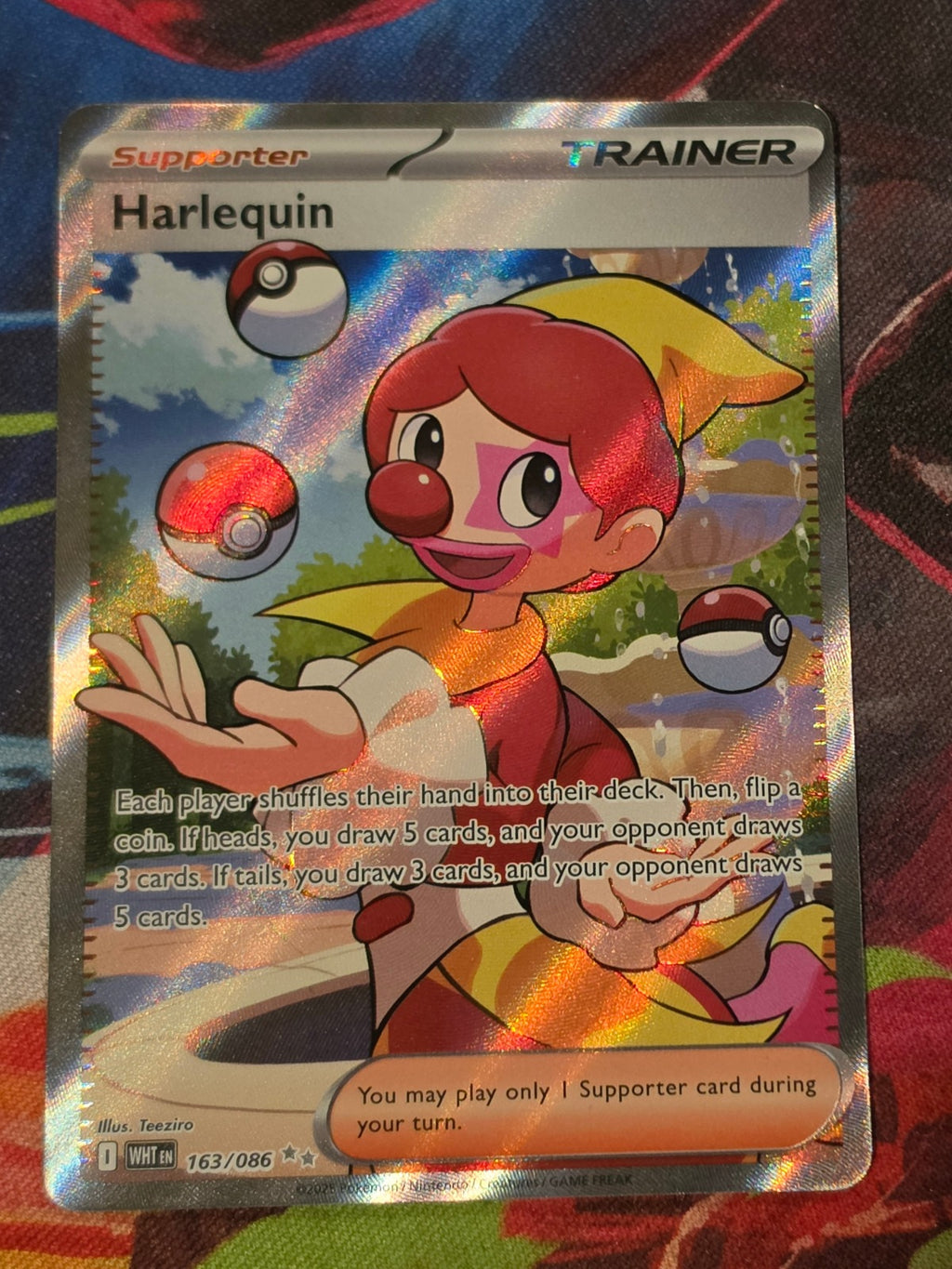 Harlequin Ultra Rare White Flare 163/086 NM Pokemon