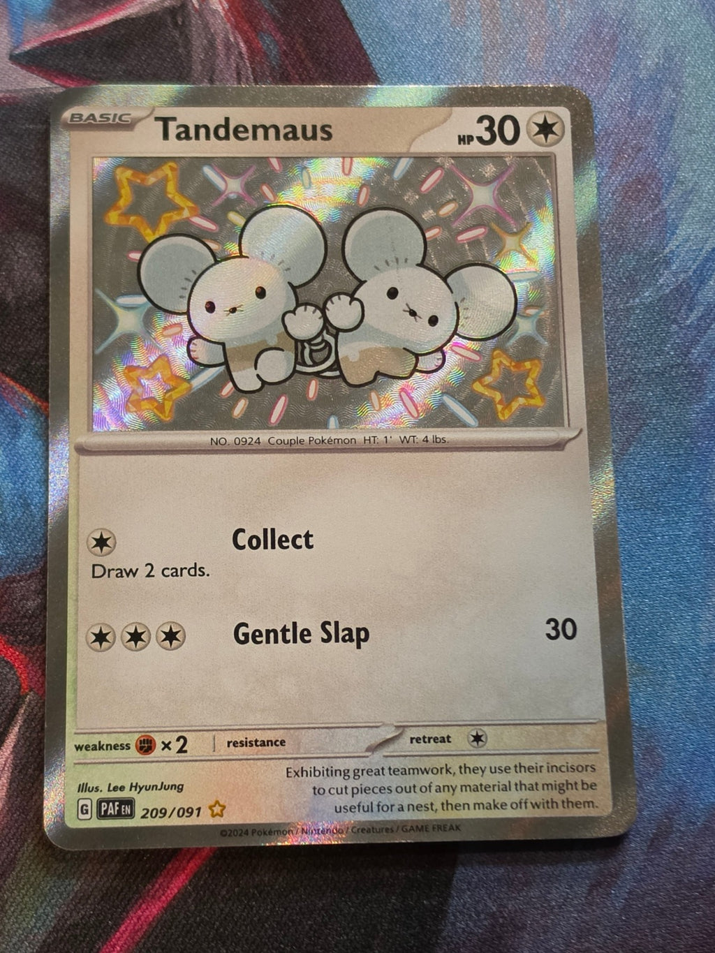 Tandemaus Shiny Rare Paldean Fates 209/091 NM Pokemon