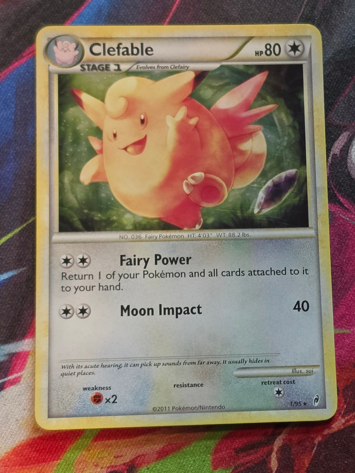 Clefable Holo Rare Call of Legends 1/95 NM Pokemon