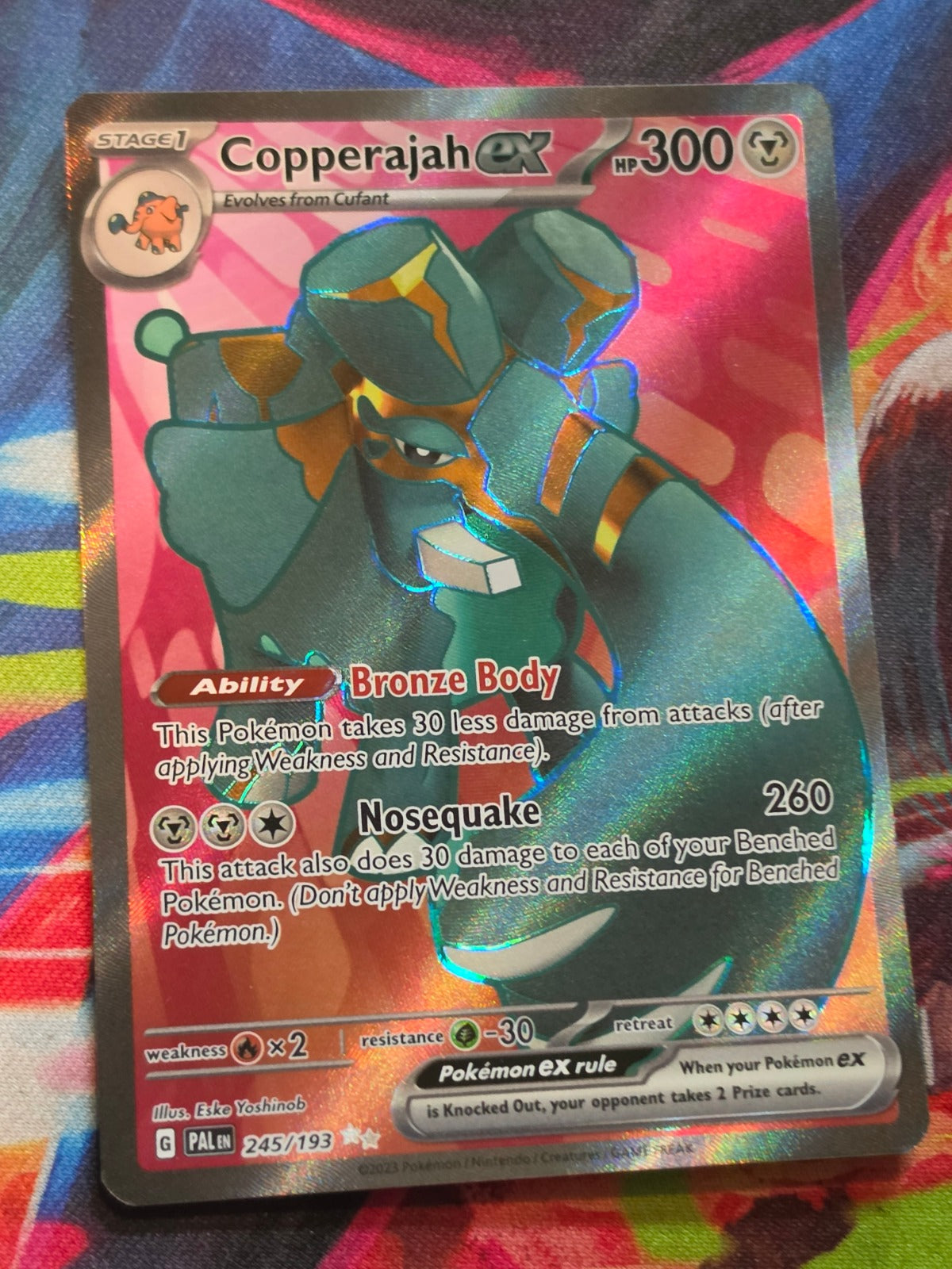 Copperajah ex Ultra Rare SV02: Paldea Evolved 245/193 LP+ Pokemon