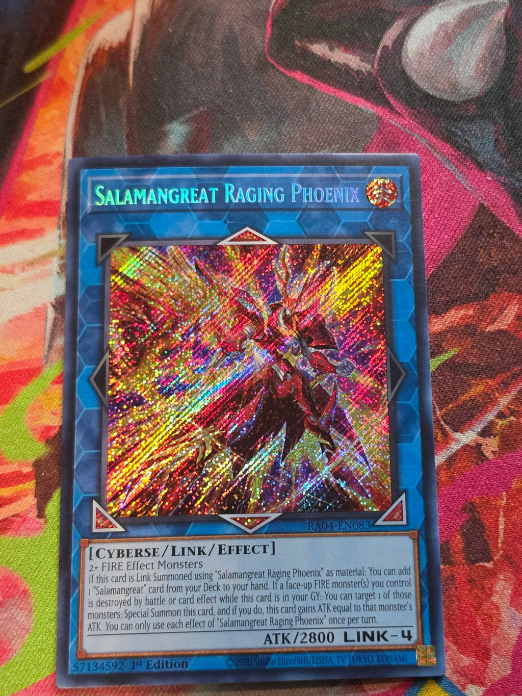 Salamangreat Raging Phoenix (Secret Rare) Secret Rare Quarter Century Stampede RA04-EN083 NM