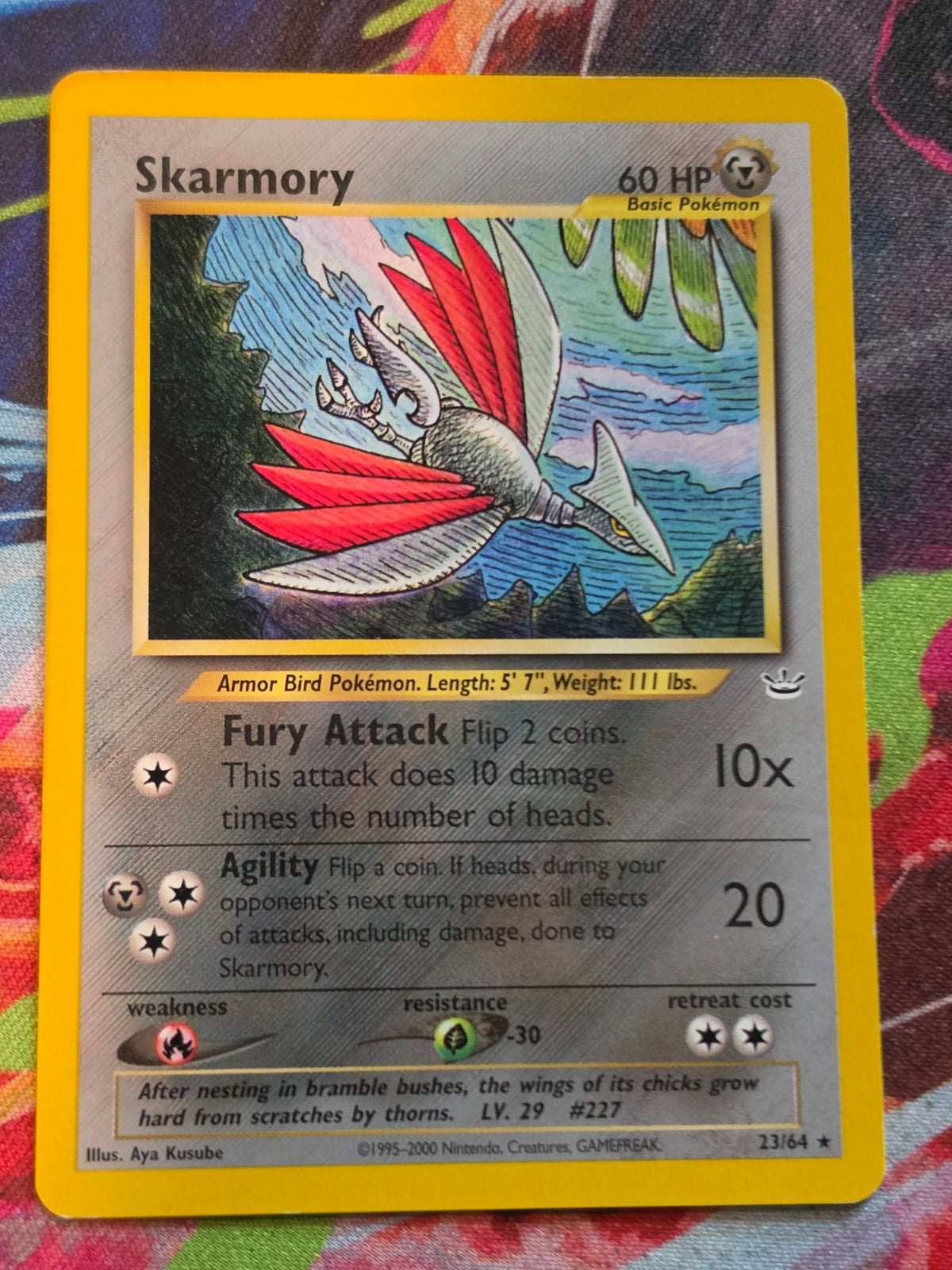 Skarmory Rare Unlimited Neo Revelation 23/64 MP Pokemon