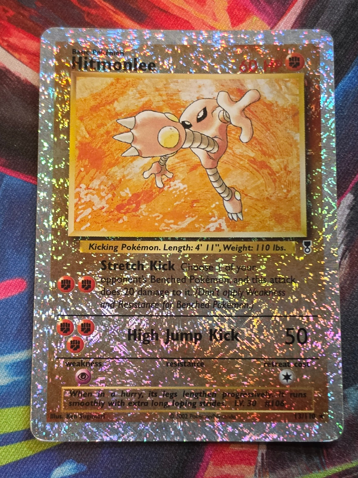 Hitmonlee Reverse Holo Rare Legendary Collection 013/110 MP Pokemon