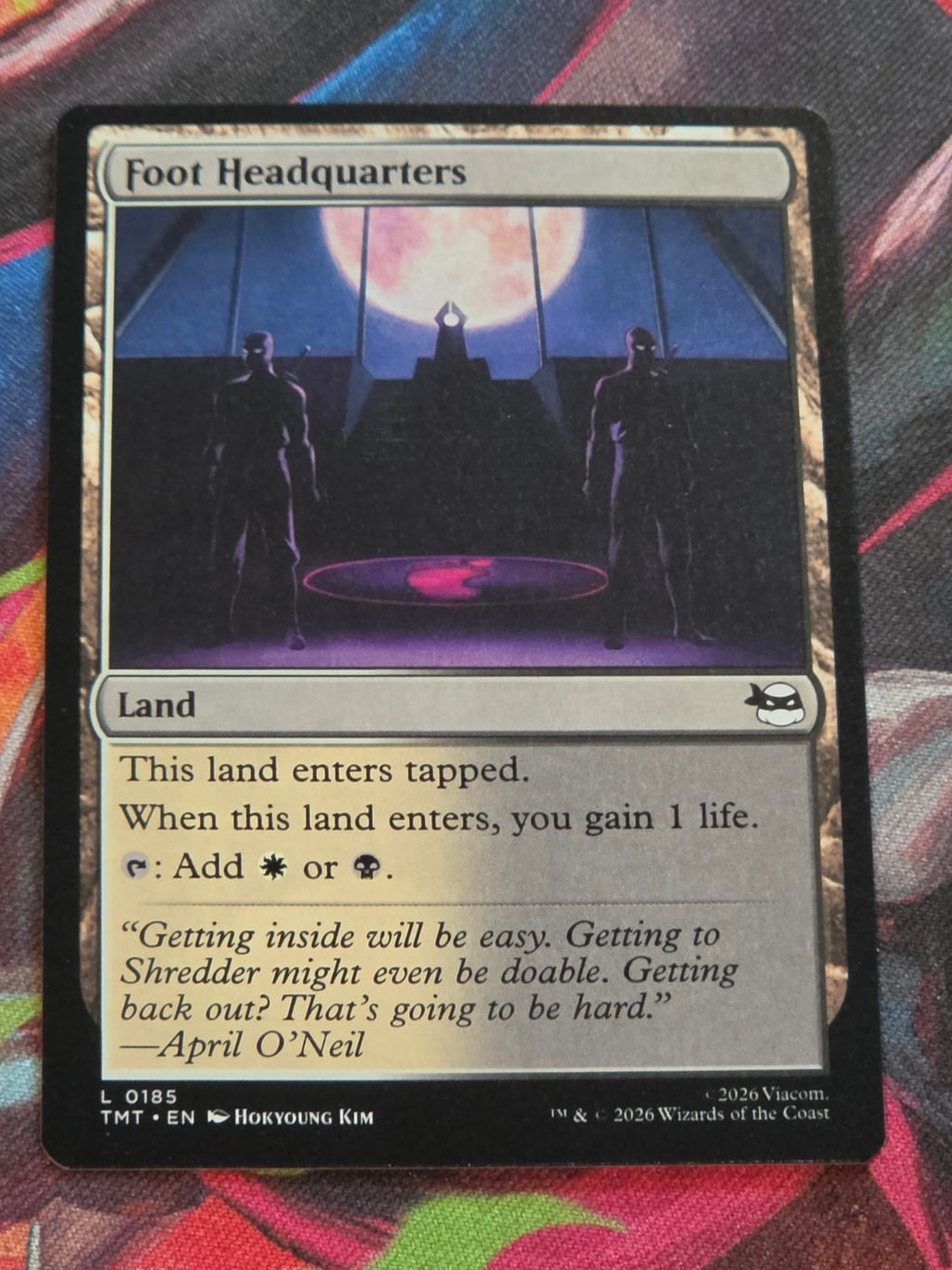 Foot Headquarters - 185 - Teenage Mutant Ninja Turtles - L - NM MTG