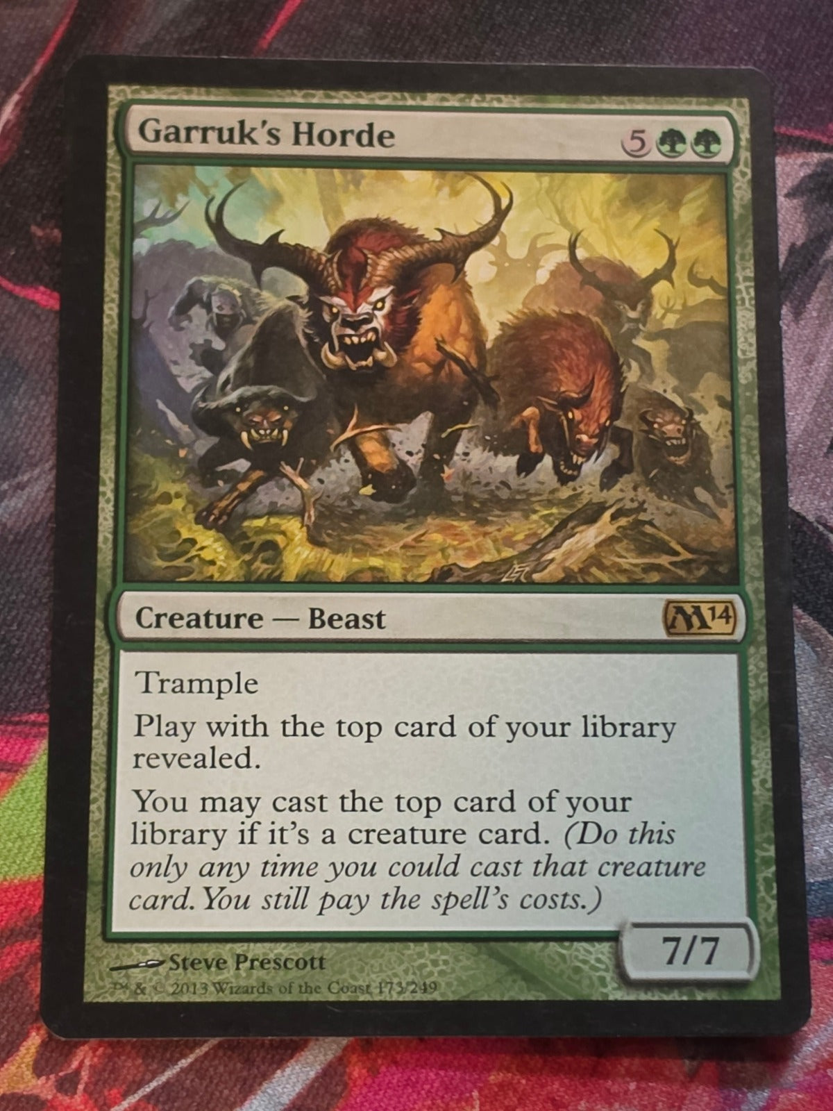 Garruk's Horde #173 Magic 2014 (M14) Rare LP MTG