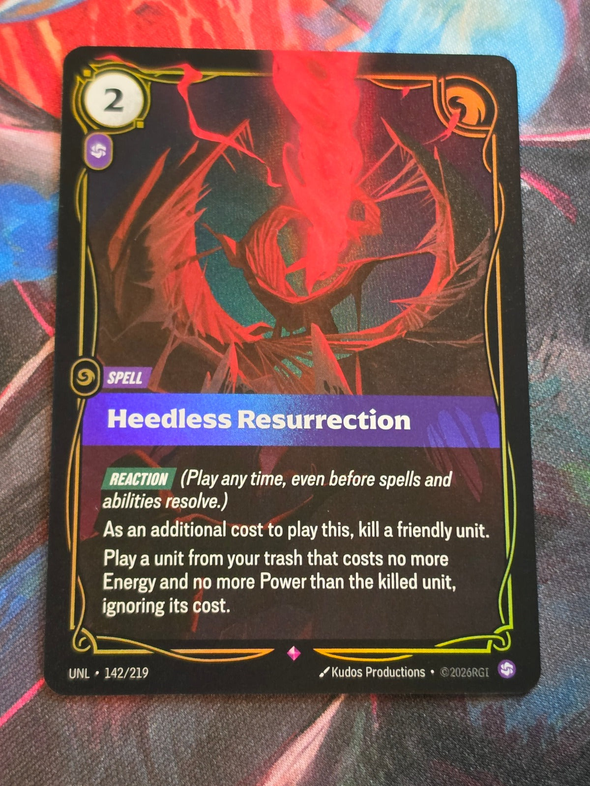 Heedless Resurrection - 142/219 - Unleashed - Rare - NM