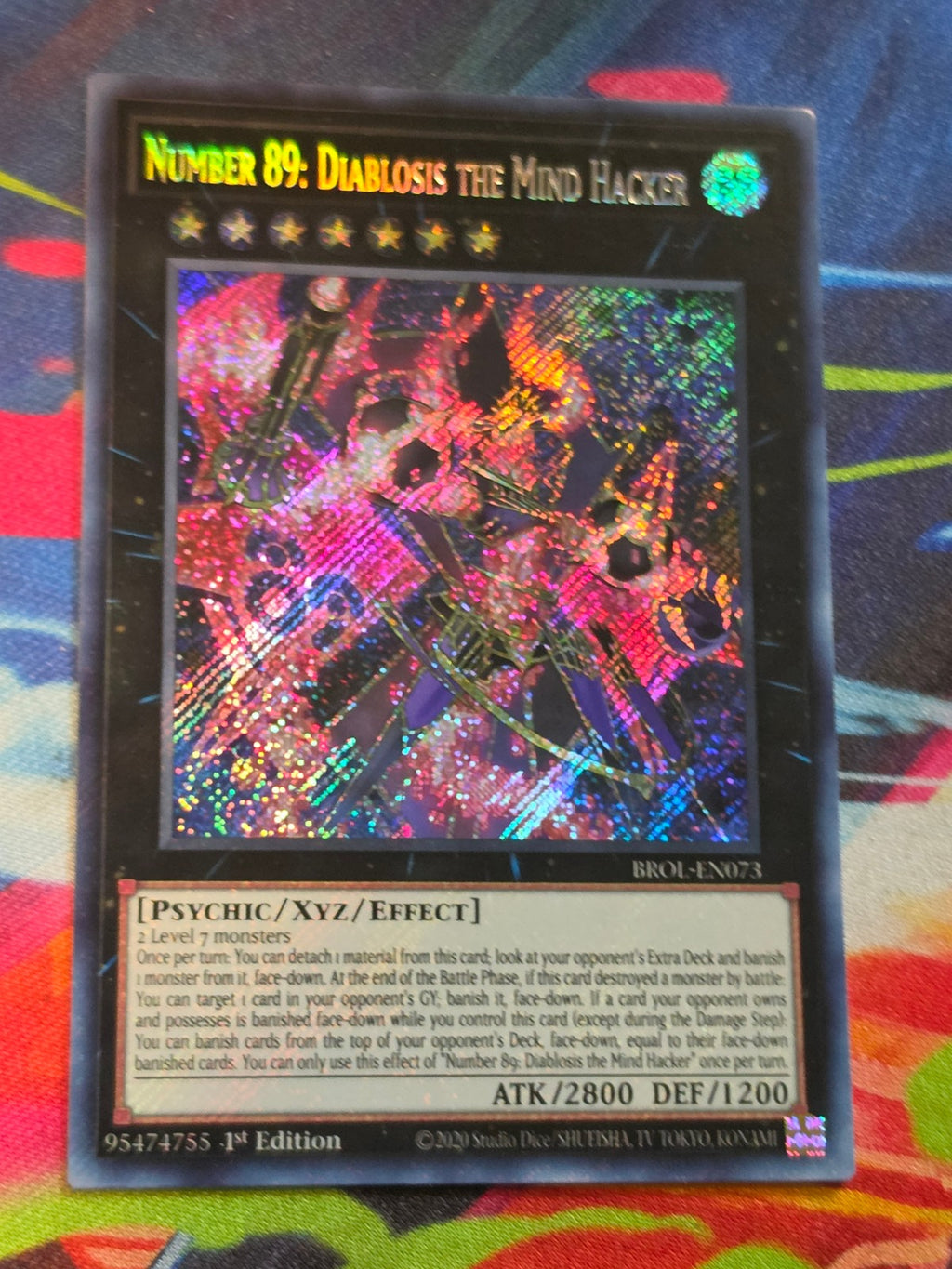 Number 89: Diablosis the Mind Hacker Secret Rare Brothers of Legend BROL-EN073 LP