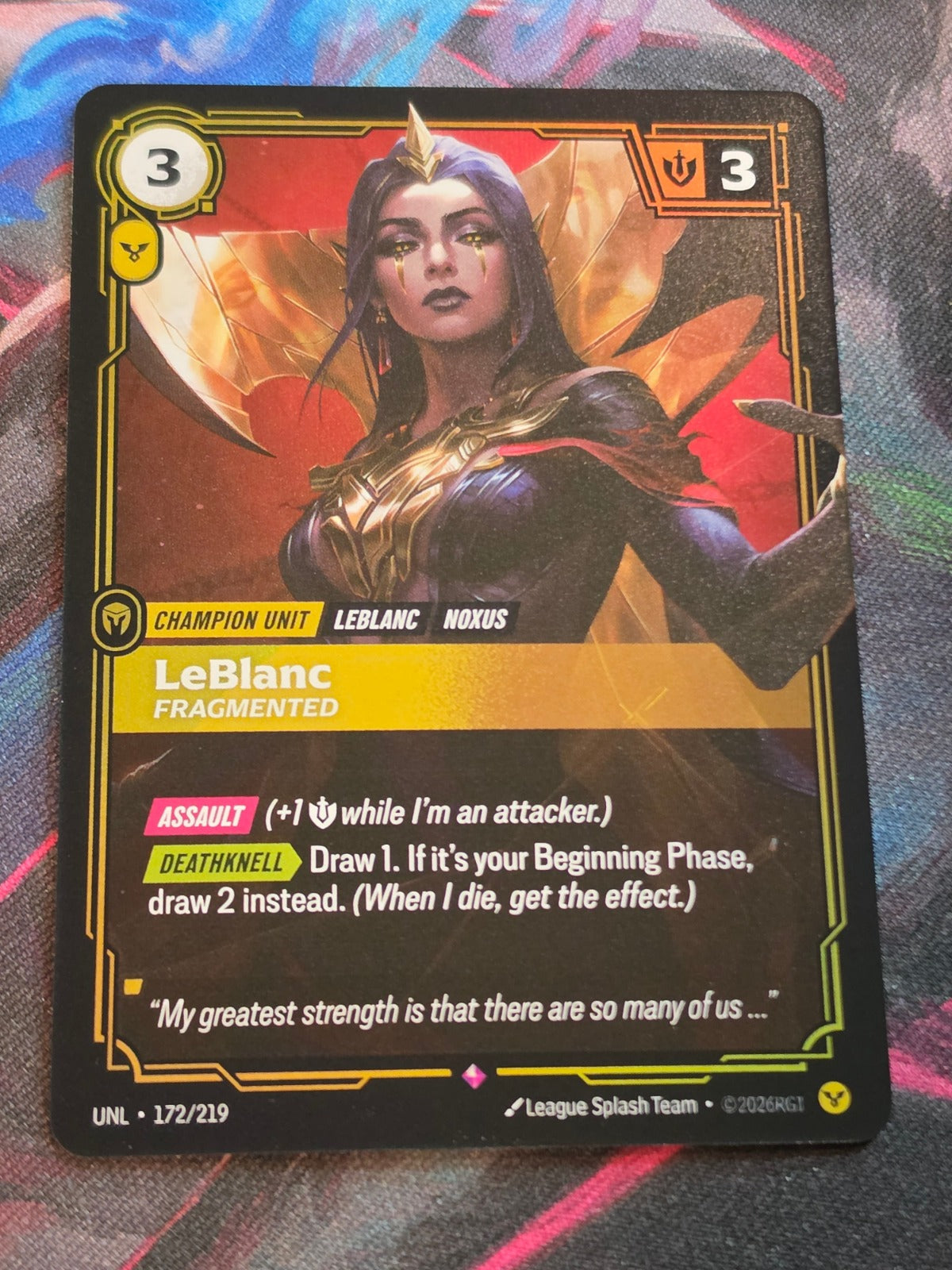 LeBlanc, Fragmented - 172/219 - Unleashed - Rare - NM