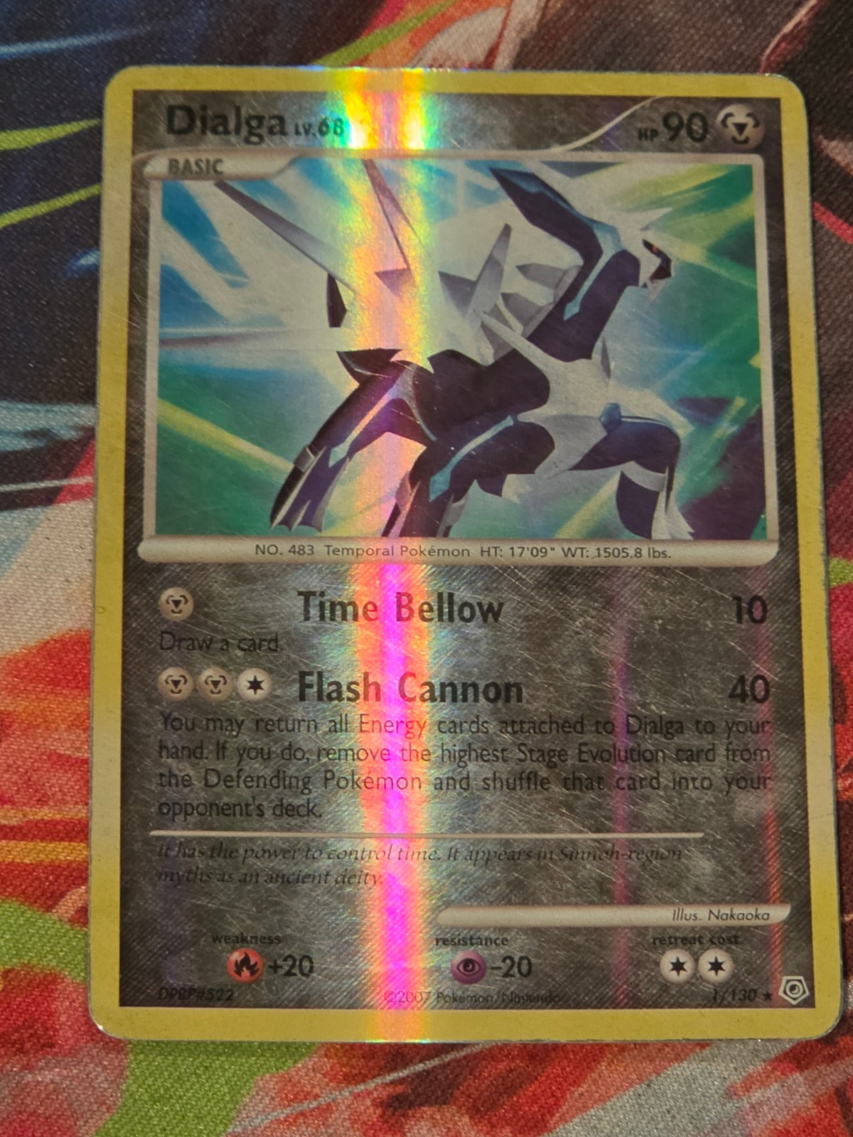 Dialga Holo Rare Reverse Holo Diamond and Pearl 1/130 MP Pokemon