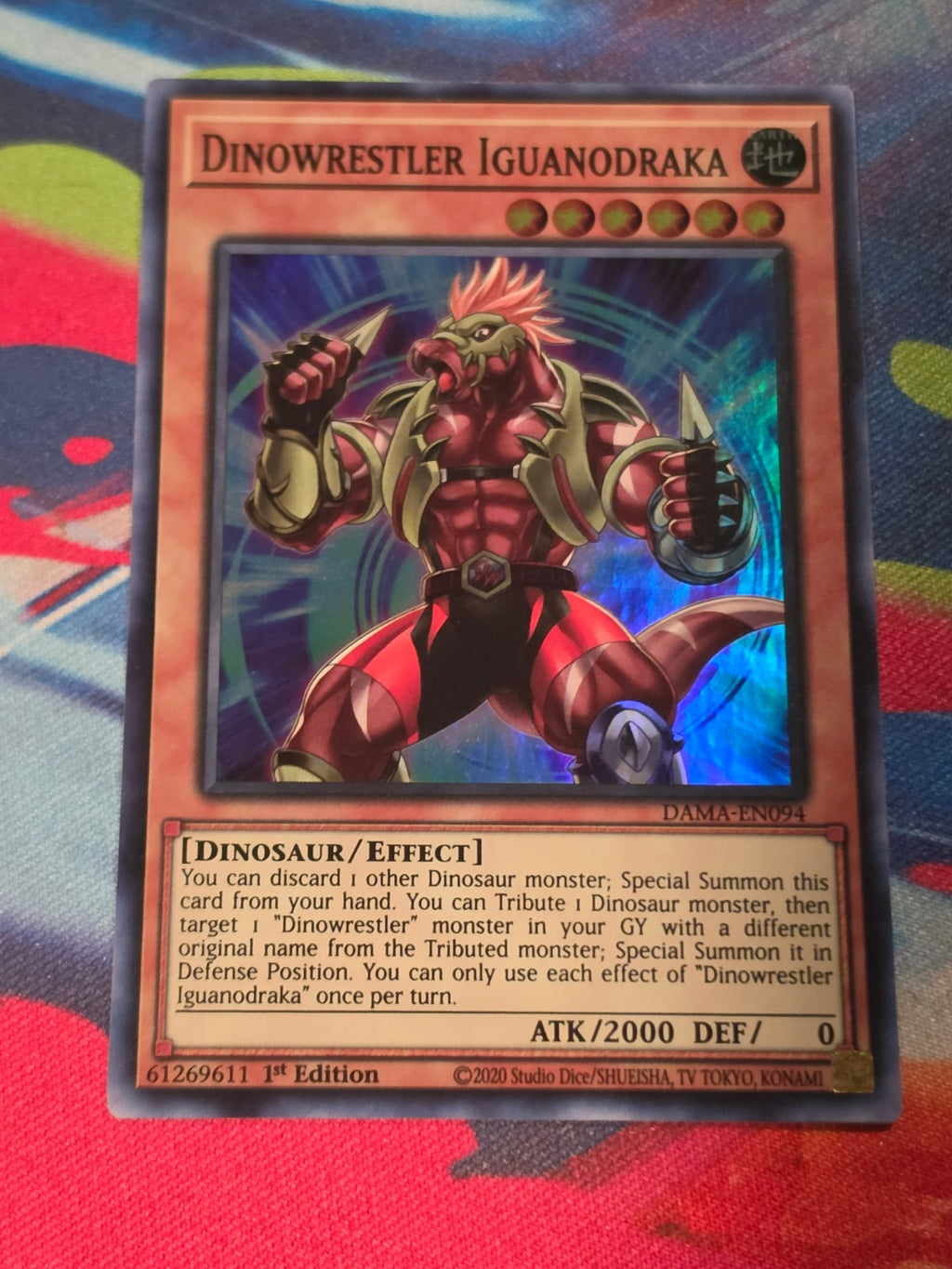 Dinowrestler Iguanodraka Super Rare Dawn of Majesty DAMA-EN094 LP