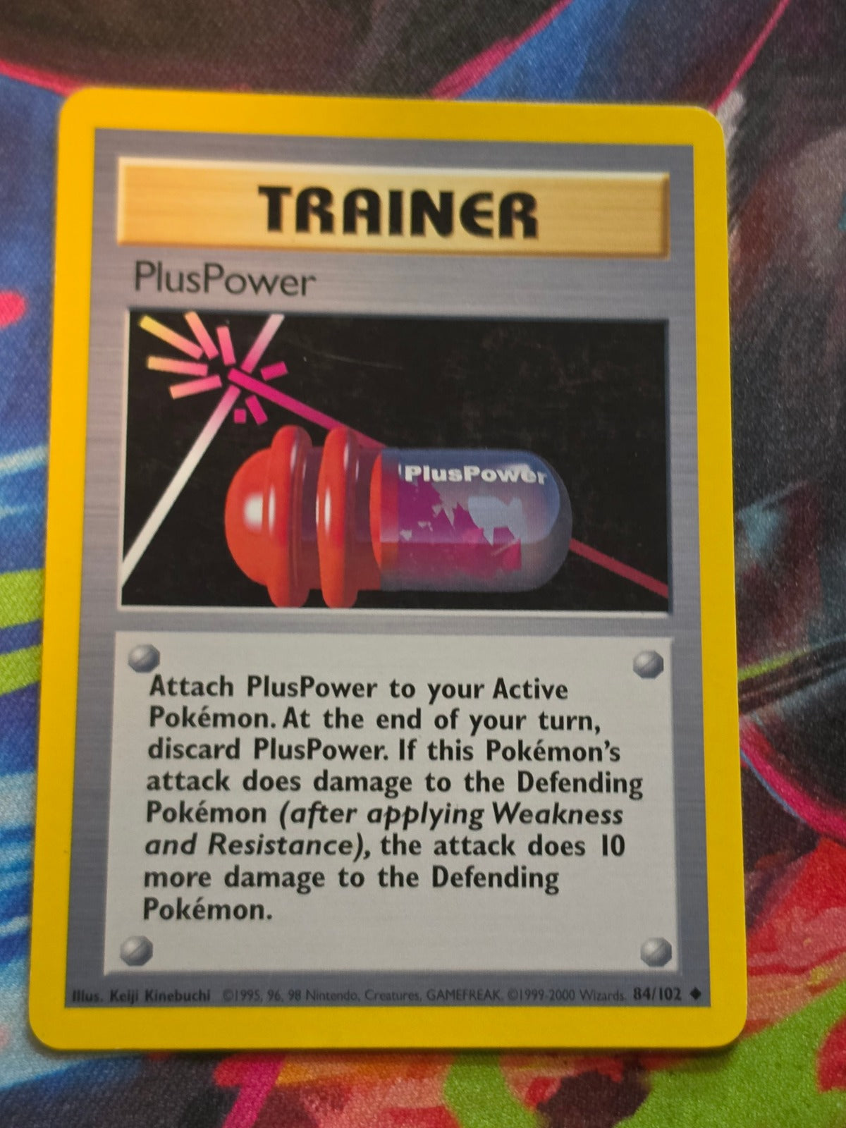 PlusPower 1999-2000 UK 4th Print Base Set Uncommon 084/102 LP Pokemon