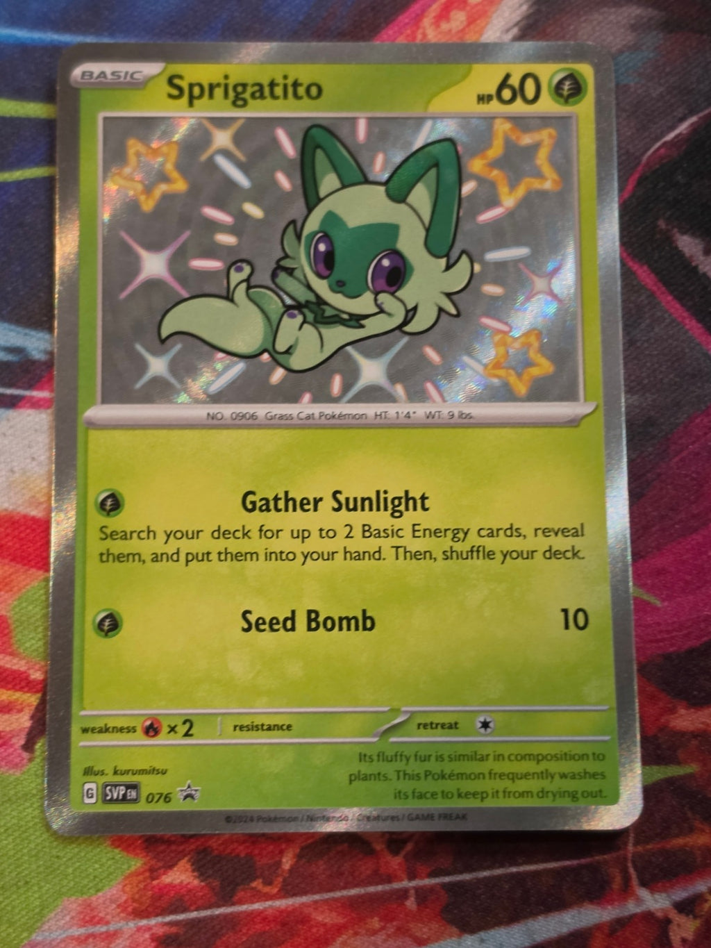 Sprigatito - 076 - SV: Scarlet & Violet Promo Cards - Promo - NM Pokemon