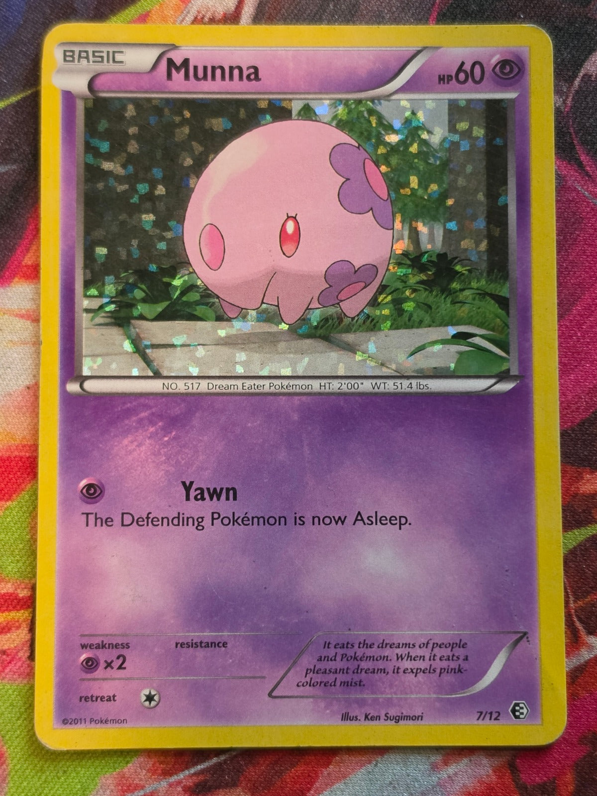 Munna Holo Promo McDonald's Promos 2011 007/012 MP Pokemon