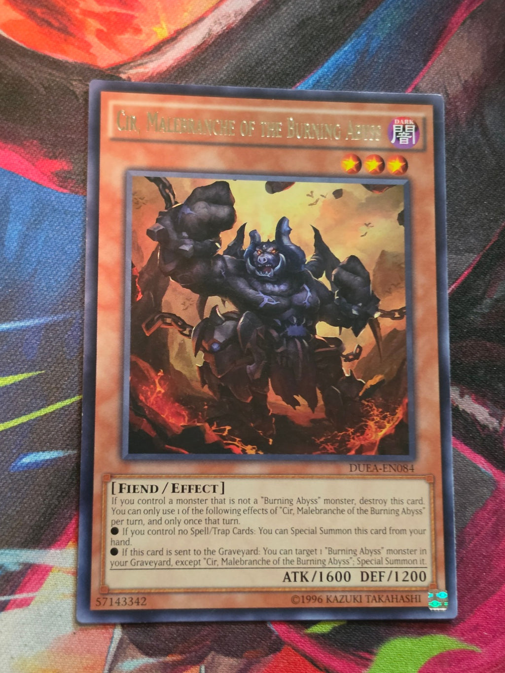Cir, Malebranche of the Burning Abyss Rare Duelist Alliance DUEA-EN084 LP