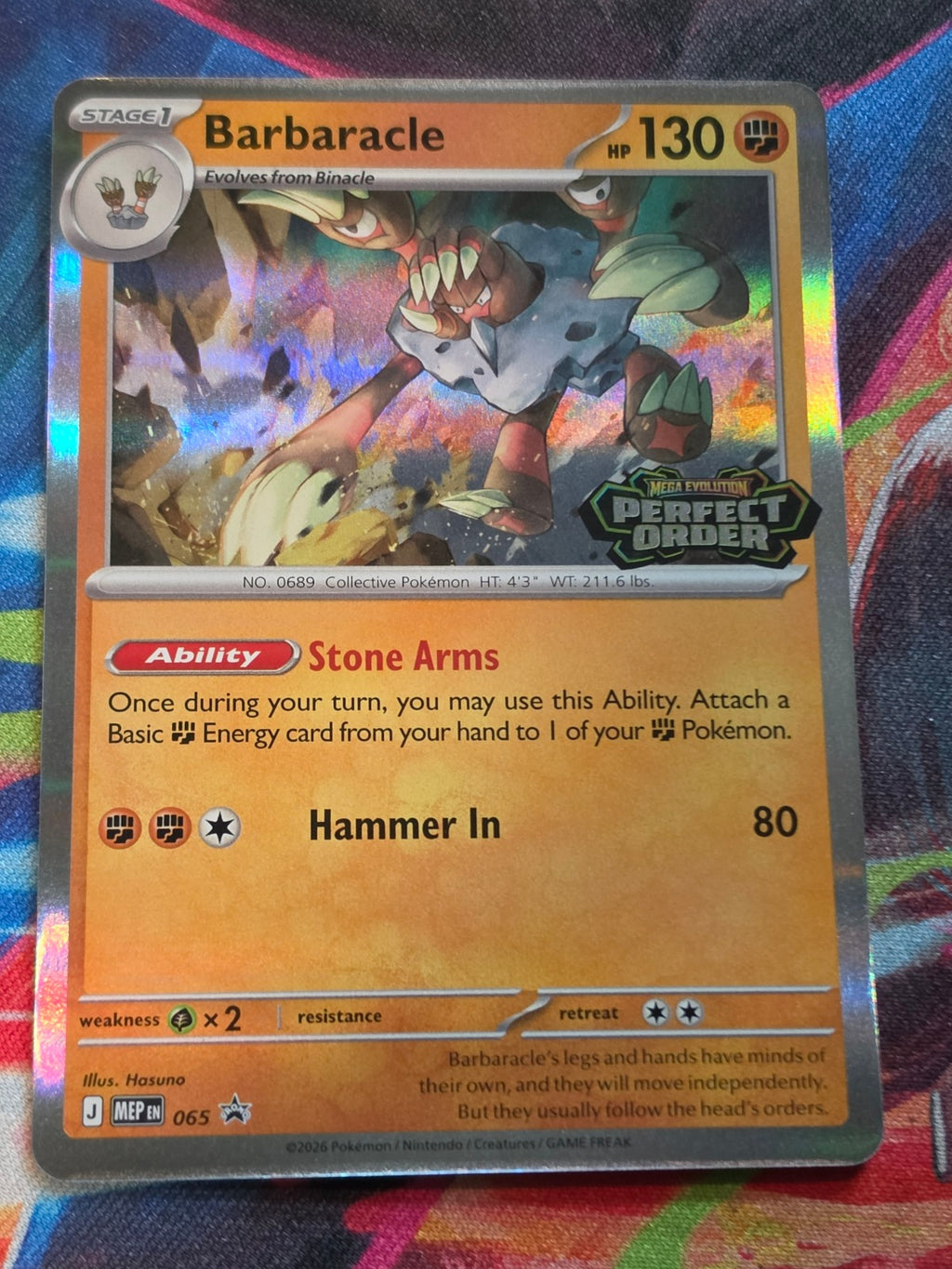 Barbaracle Promo ME: Mega Evolution Promo 065 NM Pokemon