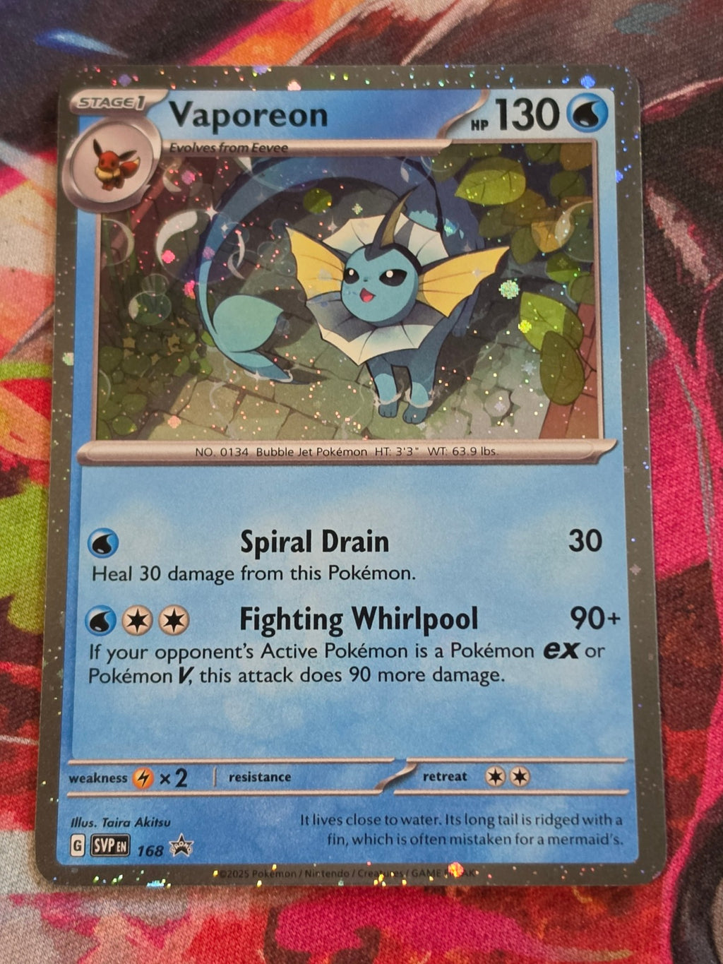 Vaporeon (Cosmos Holo) - 168 - SV: Scarlet & Violet Promo Cards - Promo - NM Pokemon
