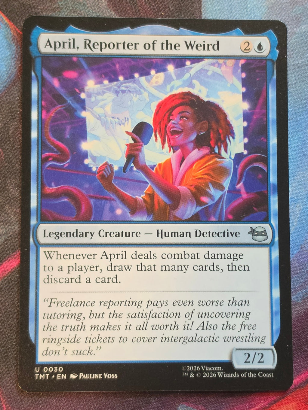 April, Reporter of the Weird - 30 - Teenage Mutant Ninja Turtles - U - NM MTG