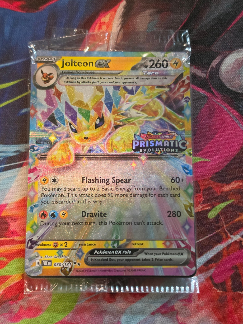Jolteon ex (Prismatic Evolutions Stamp) Promo Miscellaneous Cards & Products 030/131 NM SEALED Pokemon