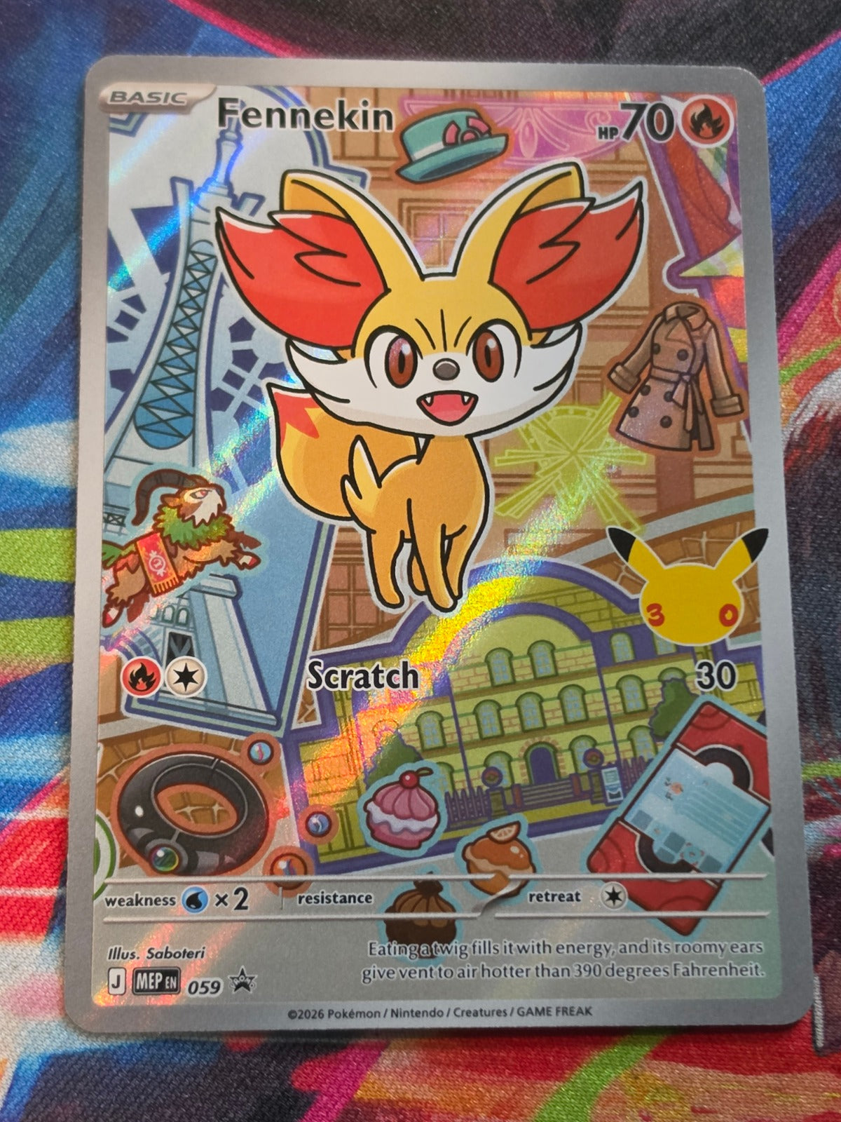 Fennekin Promo ME: Mega Evolution Promo 059 NM Pokemon