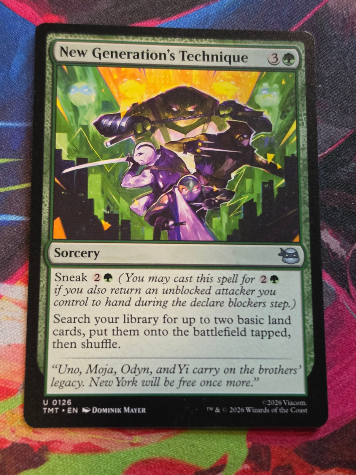 New Generation's Technique - 126 - Teenage Mutant Ninja Turtles - U - NM MTG