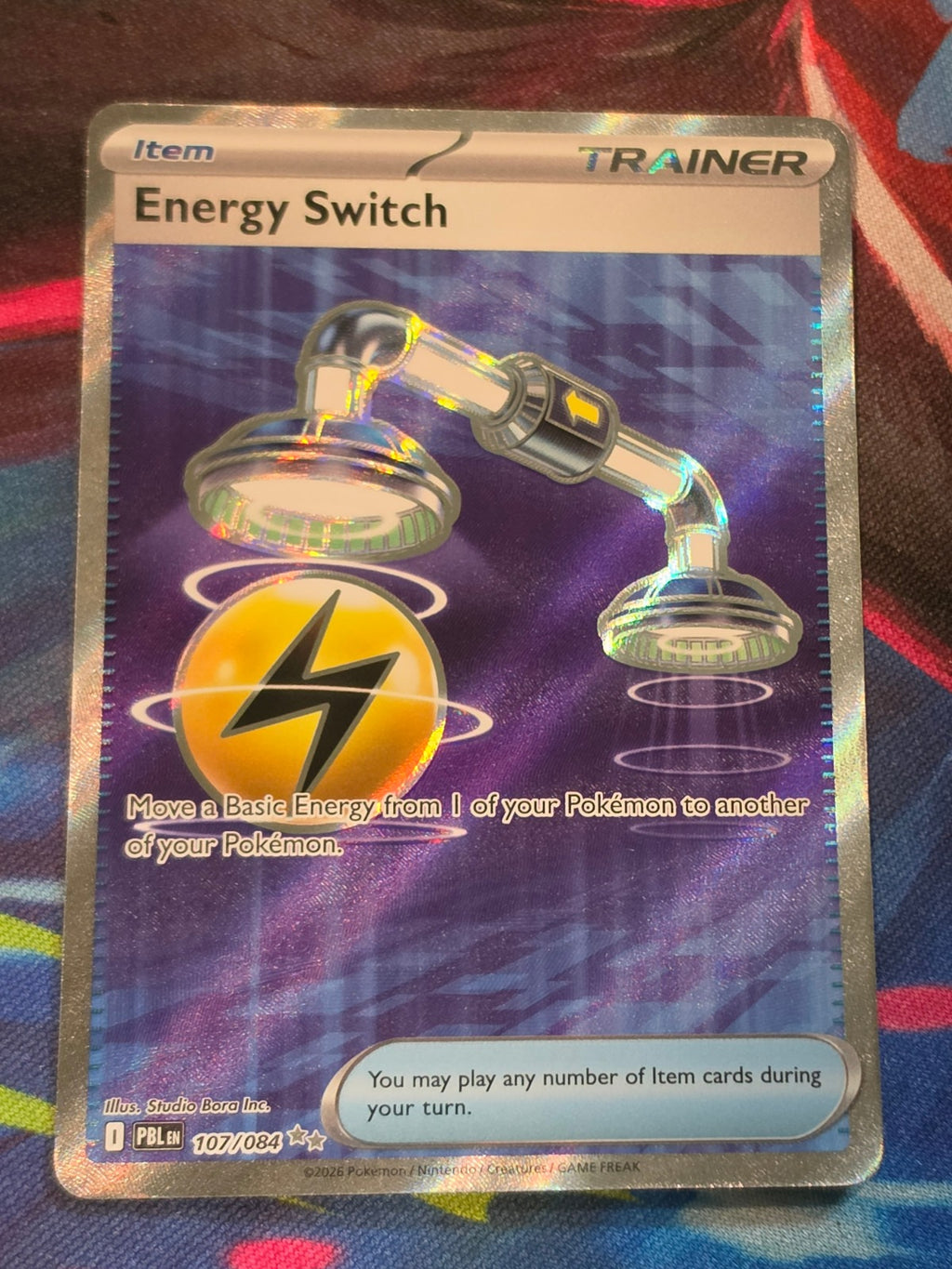 Energy Switch Ultra Rare Pitch Black 107/084 NM Pokemon