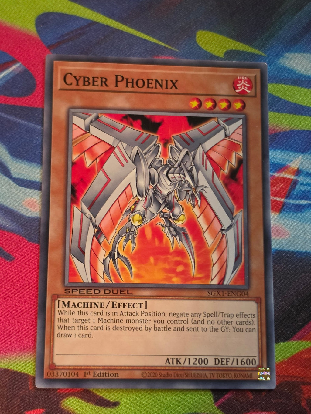 Cyber Phoenix Common Speed Duel GX: Duel Academy Box SGX1-ENG04 1st Edition LP Yu-Gi-Oh!
