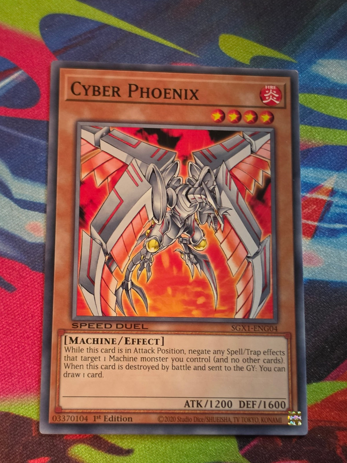 Cyber Phoenix Common Speed Duel GX: Duel Academy Box SGX1-ENG04 1st Edition LP Yu-Gi-Oh!