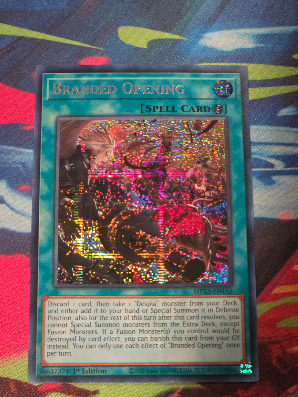 Branded Opening Prismatic Secret Rare 2022 Tin of the Pharaoh's Gods MP22-EN155 1st Edition LP Yu-Gi-Oh!
