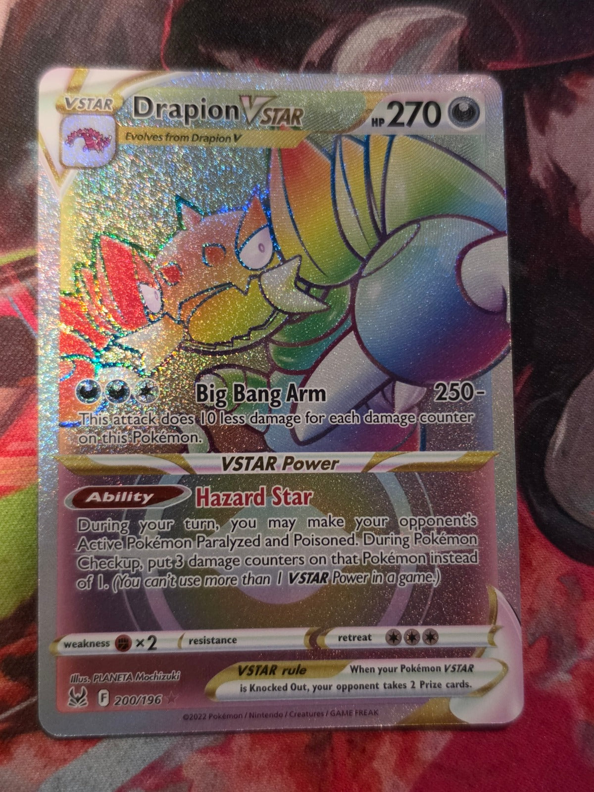 Drapion VSTAR Secret Rare Lost Origin 200/196 NM Pokemon