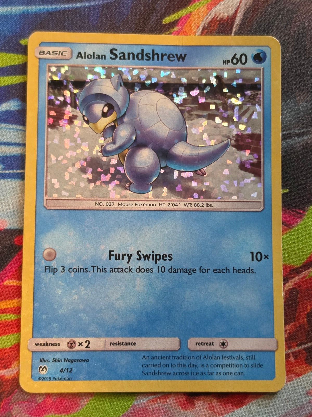 Alolan Sandshrew Holo Promo McDonald's Promos 2019 004/012 HP Pokemon