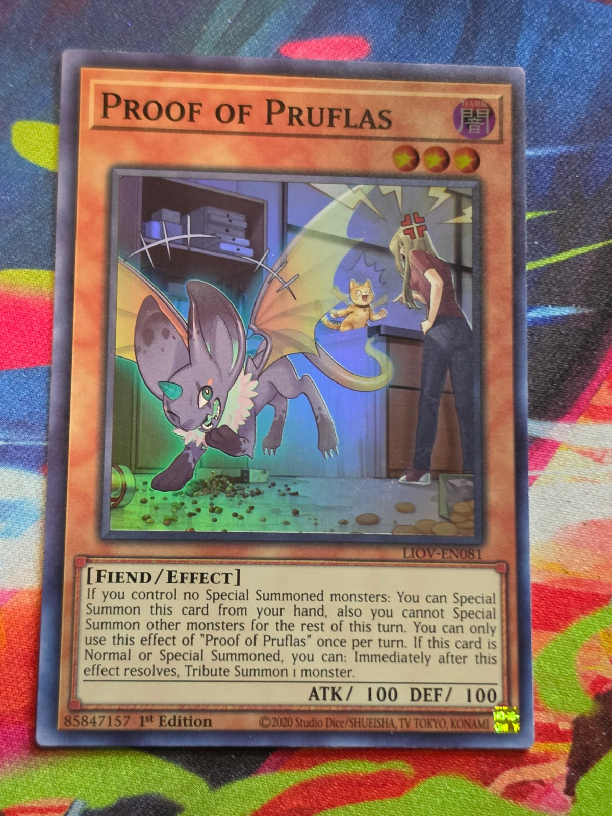 Proof of Pruflas Super Rare Lightning Overdrive LIOV-EN081 LP