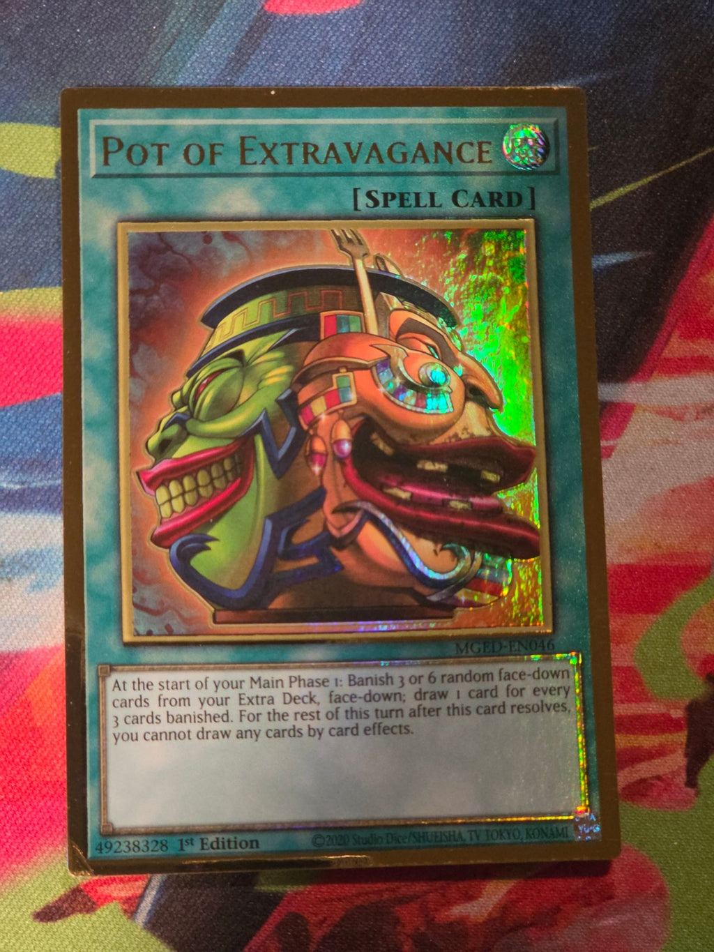 Pot of Extravagance Premium Gold Rare Maximum Gold: El Dorado MGED-EN046 1st Edition LP Yu-Gi-Oh!