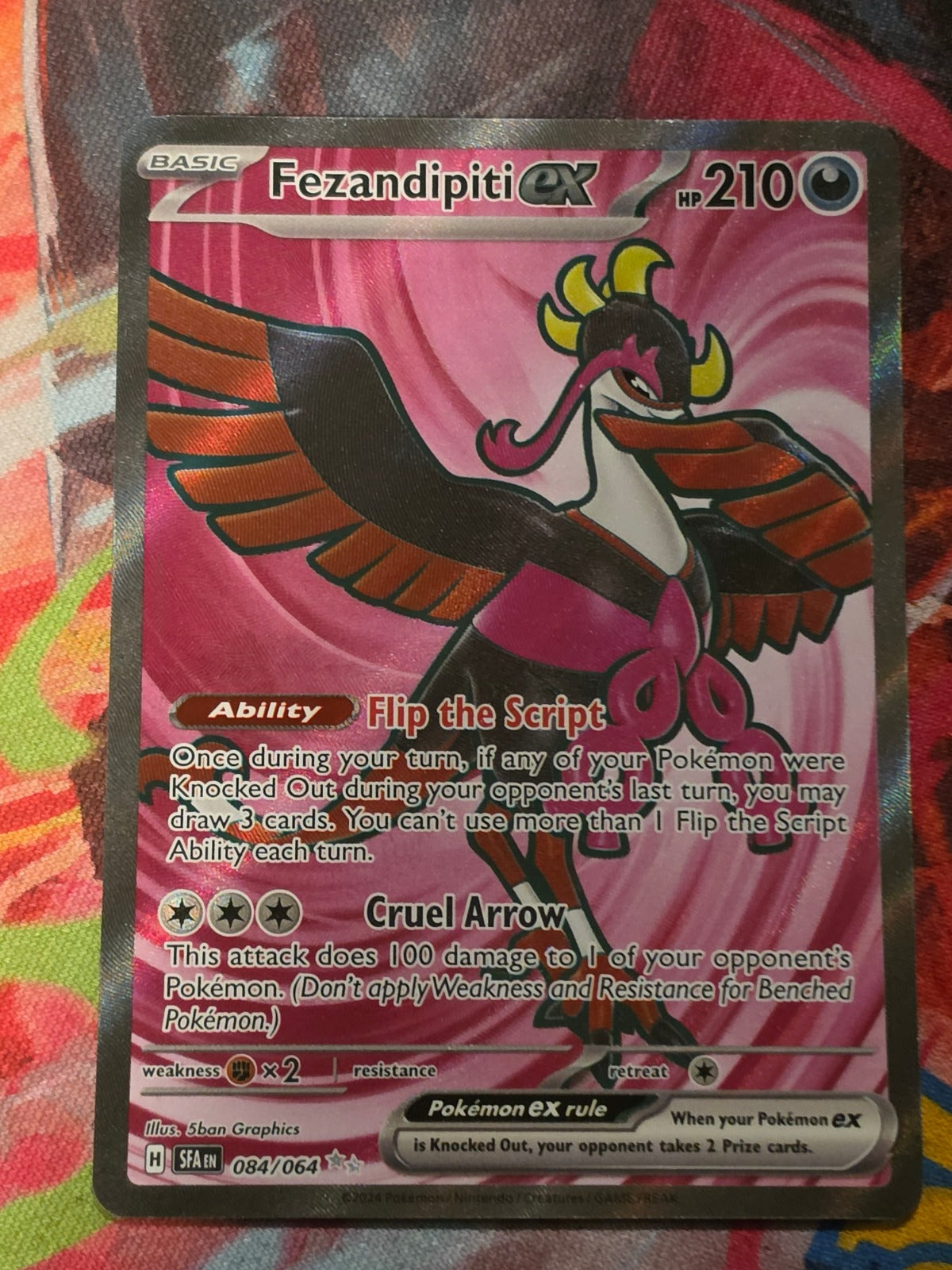 Fezandipiti ex Ultra Rare SV: Shrouded Fable 084/064 NM Pokemon