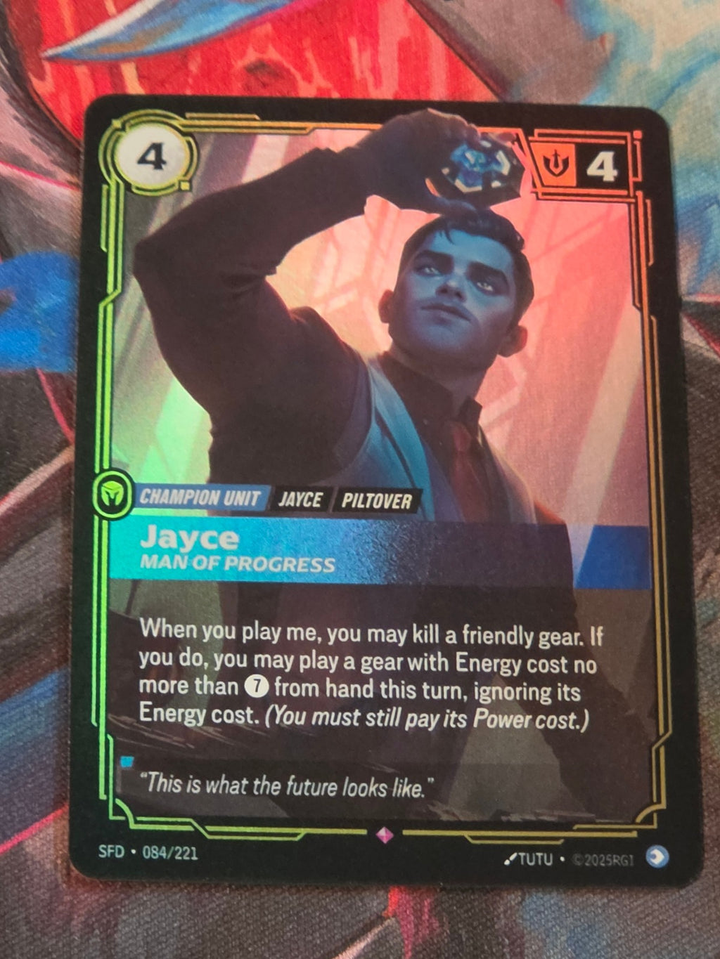 Jayce, Man of Progress - 084/221 - Spiritforged - Rare - NM