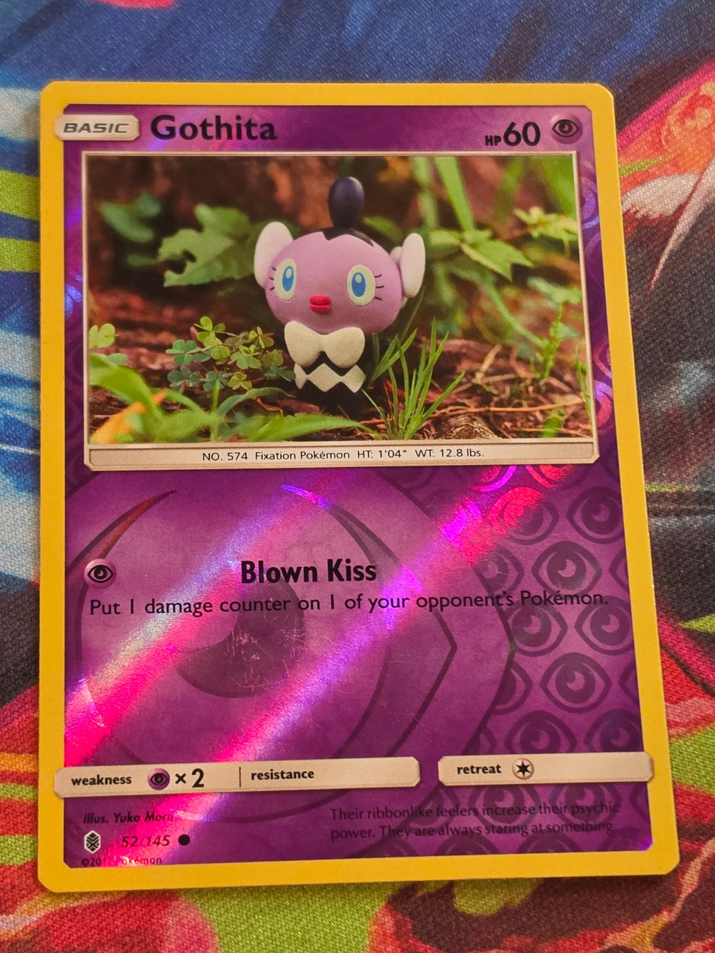 Gothita - 52/145 - SM - Guardians Rising - Common - Reverse Holo - LP - Pokemon