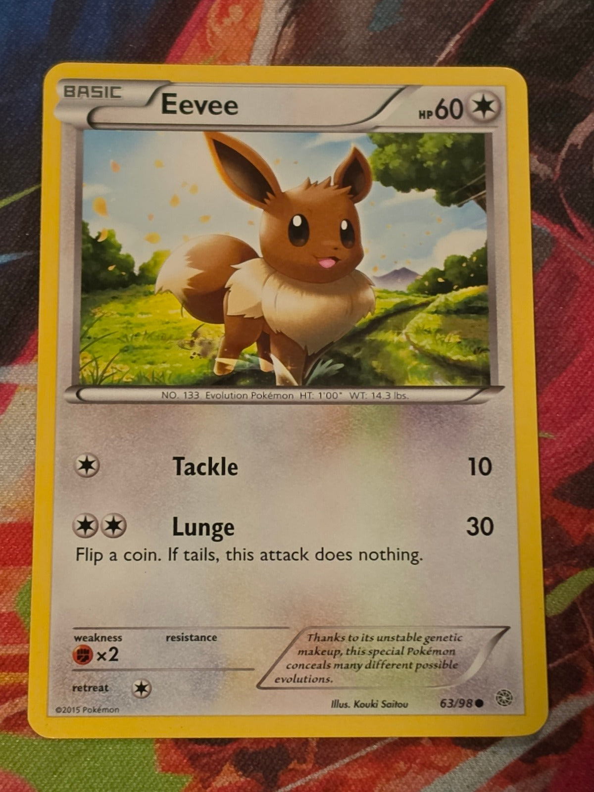 Eevee Common XY - Ancient Origins 63/98 LP Pokemon