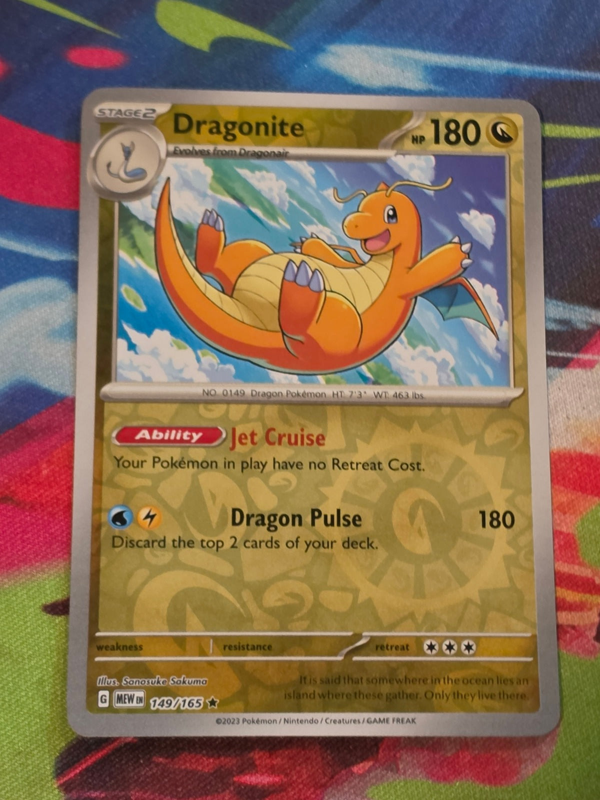 Dragonite Reverse Holo Rare SV: Scarlet & Violet 151 149/165 NM