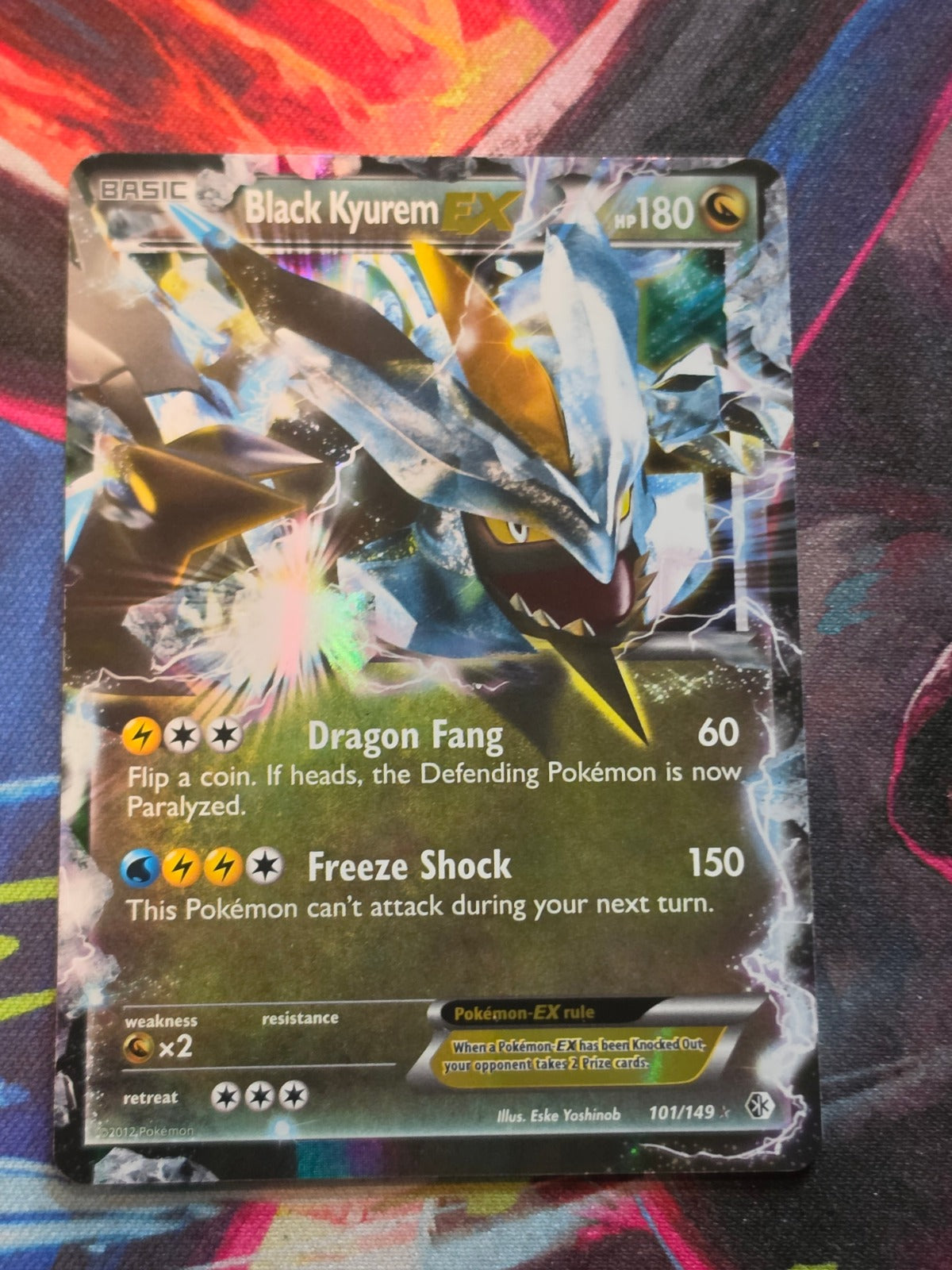 Black Kyurem EX - 101/149 - Boundaries Crossed - Ultra Rare - LP+ Pokemon