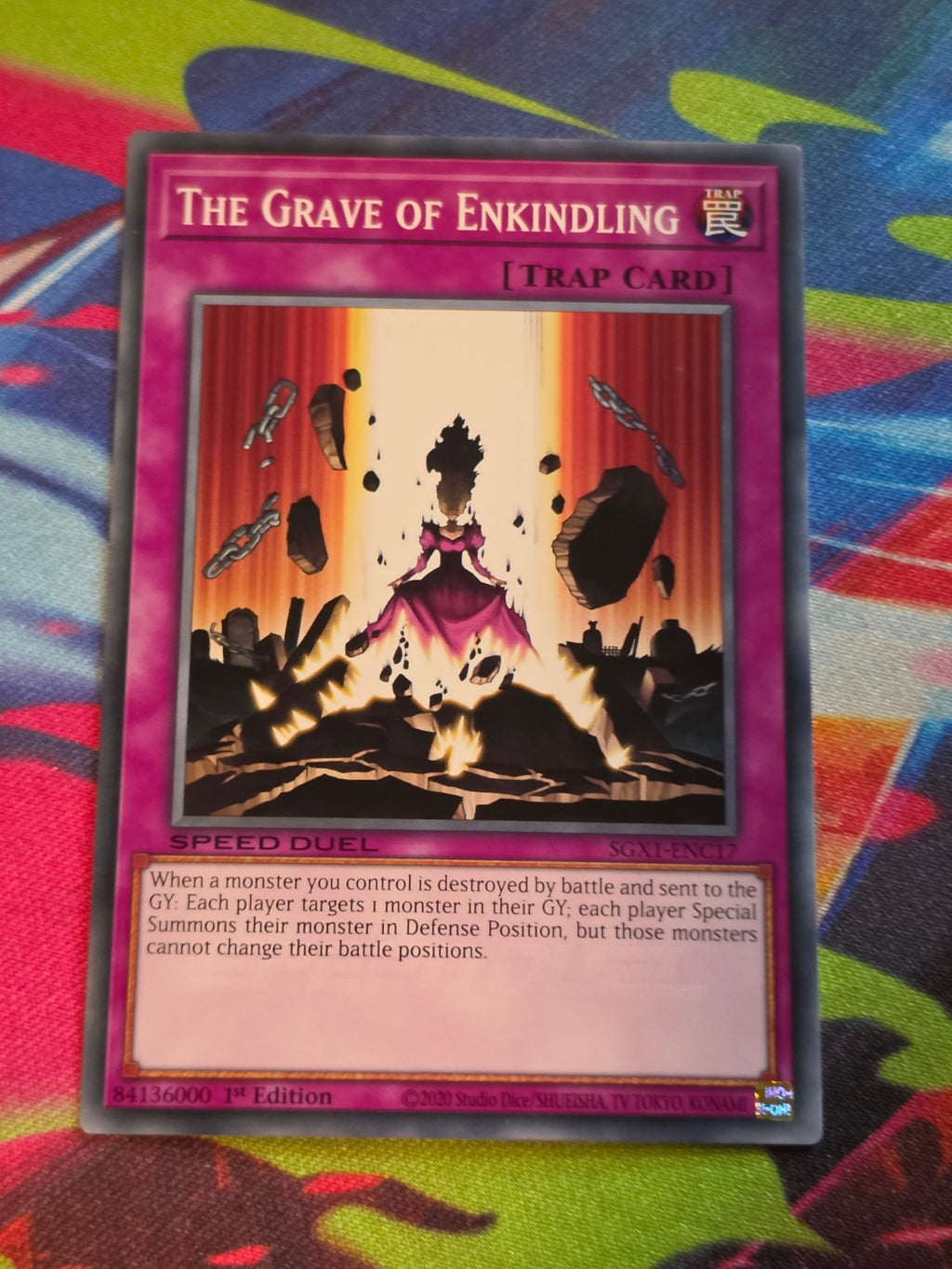 The Grave of Enkindling Common Speed Duel GX: Duel Academy Box SGX1-ENC17 1st Edition LP Yu-Gi-Oh!