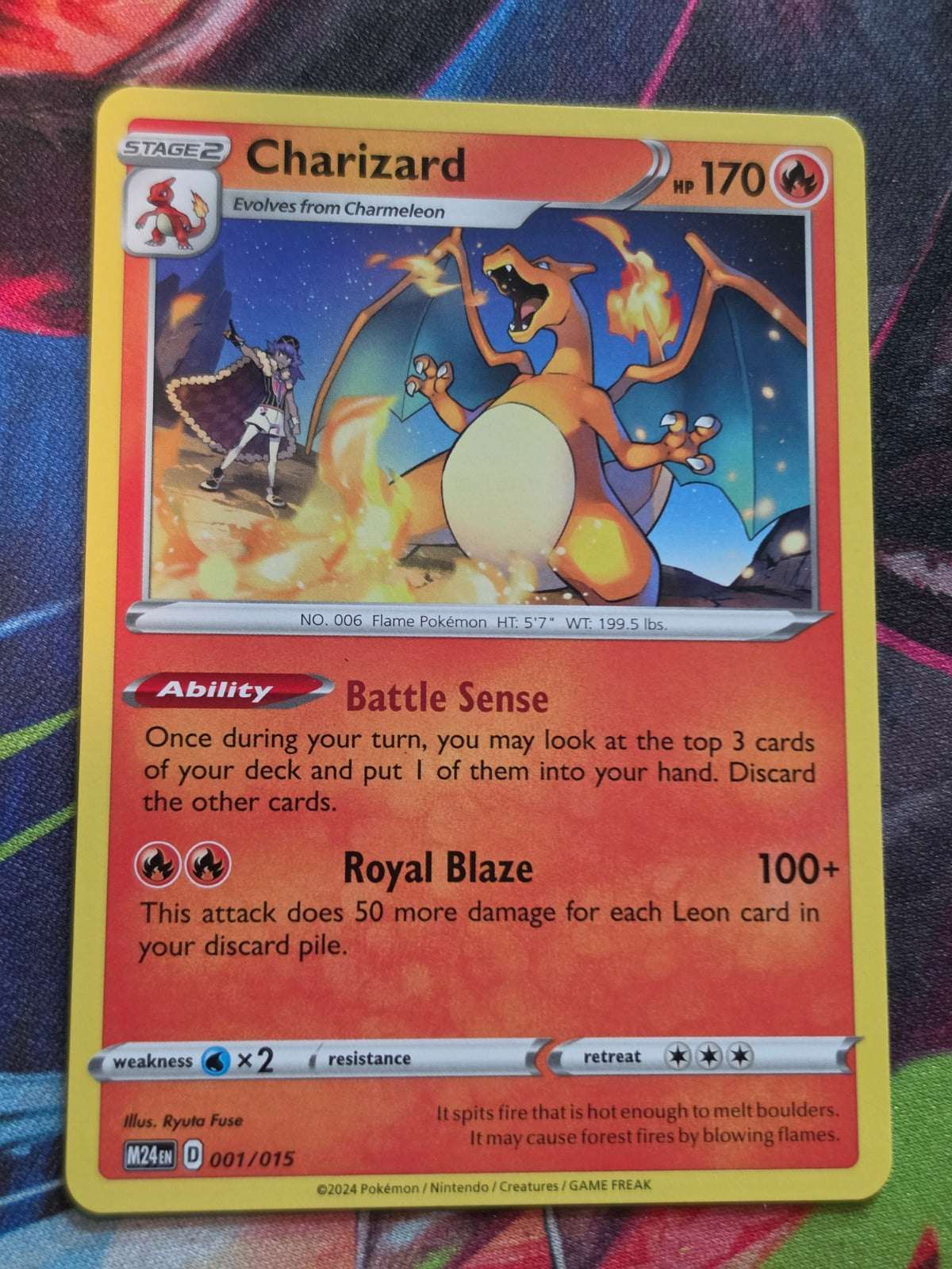 Charizard Promo McDonald's Promos 2024 001/015 NM Pokemon