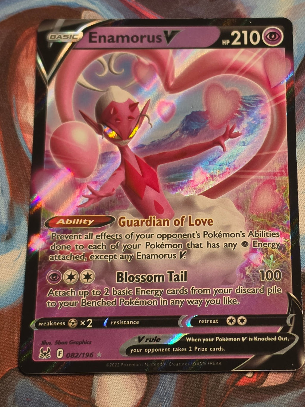 Enamorus V Ultra Rare SWSH11: Lost Origin 082/196 NM Pokemon