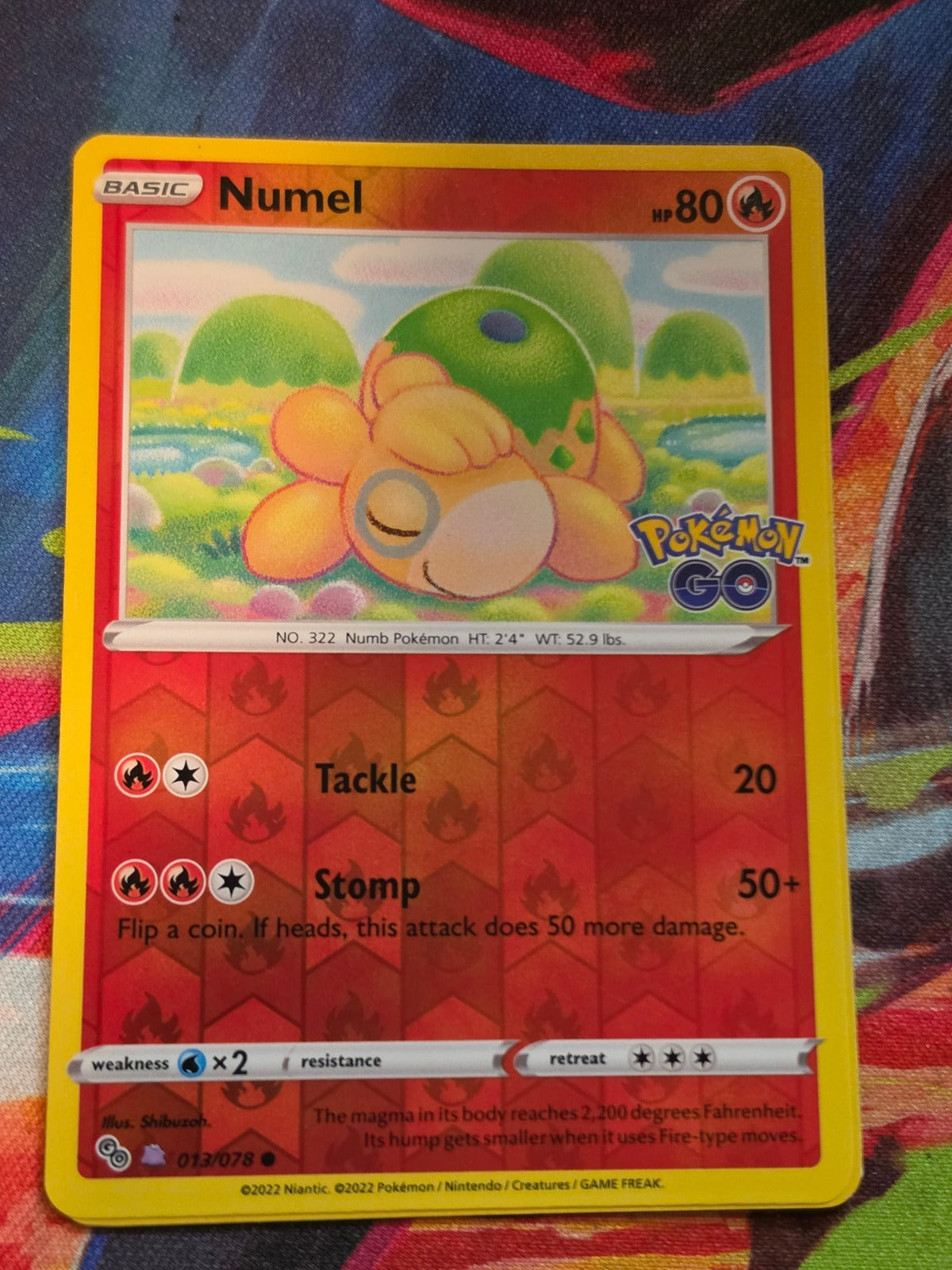 Numel (Peelable Ditto) Common Pokemon GO 013/078 NM Pokemon