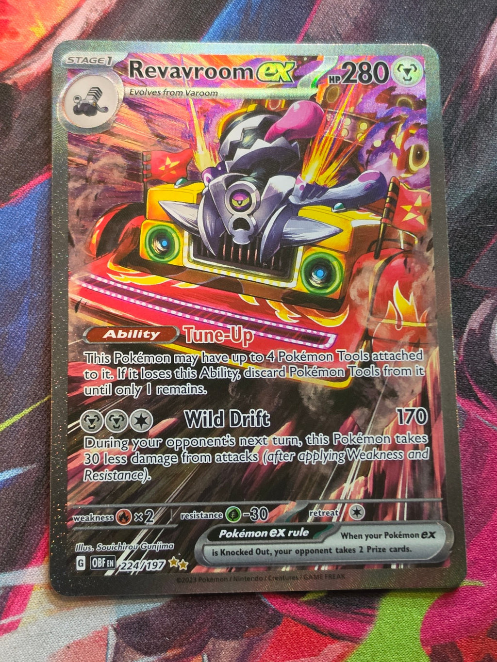 Revavroom ex Special Illustration Rare Obsidian Flames 224/197 NM Pokemon